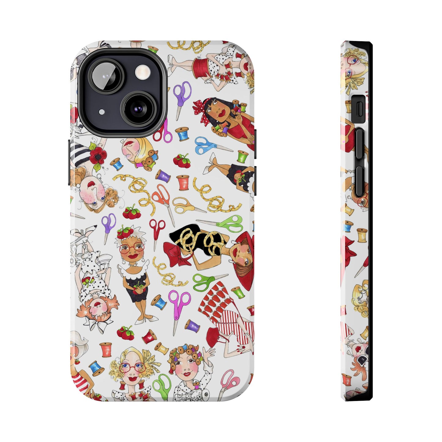 Sew Tossed White Phone Case