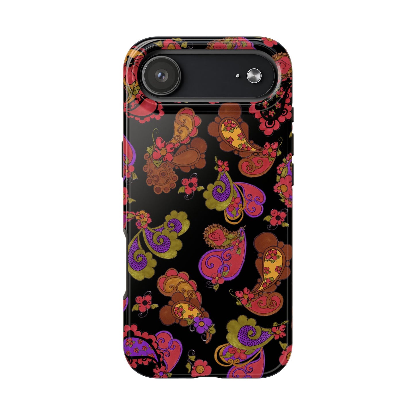 Posie Paisley Black Phone Case