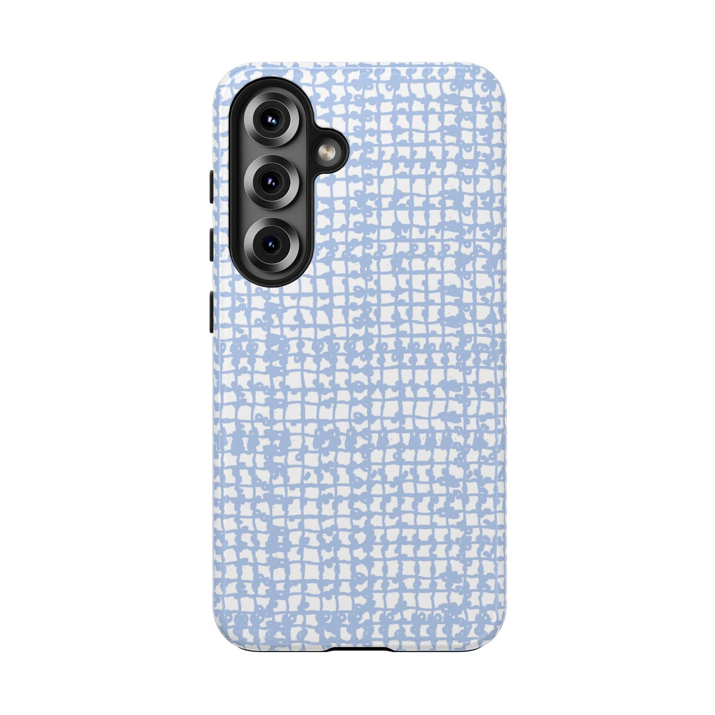 Baby Yarn Check Blue Phone Case