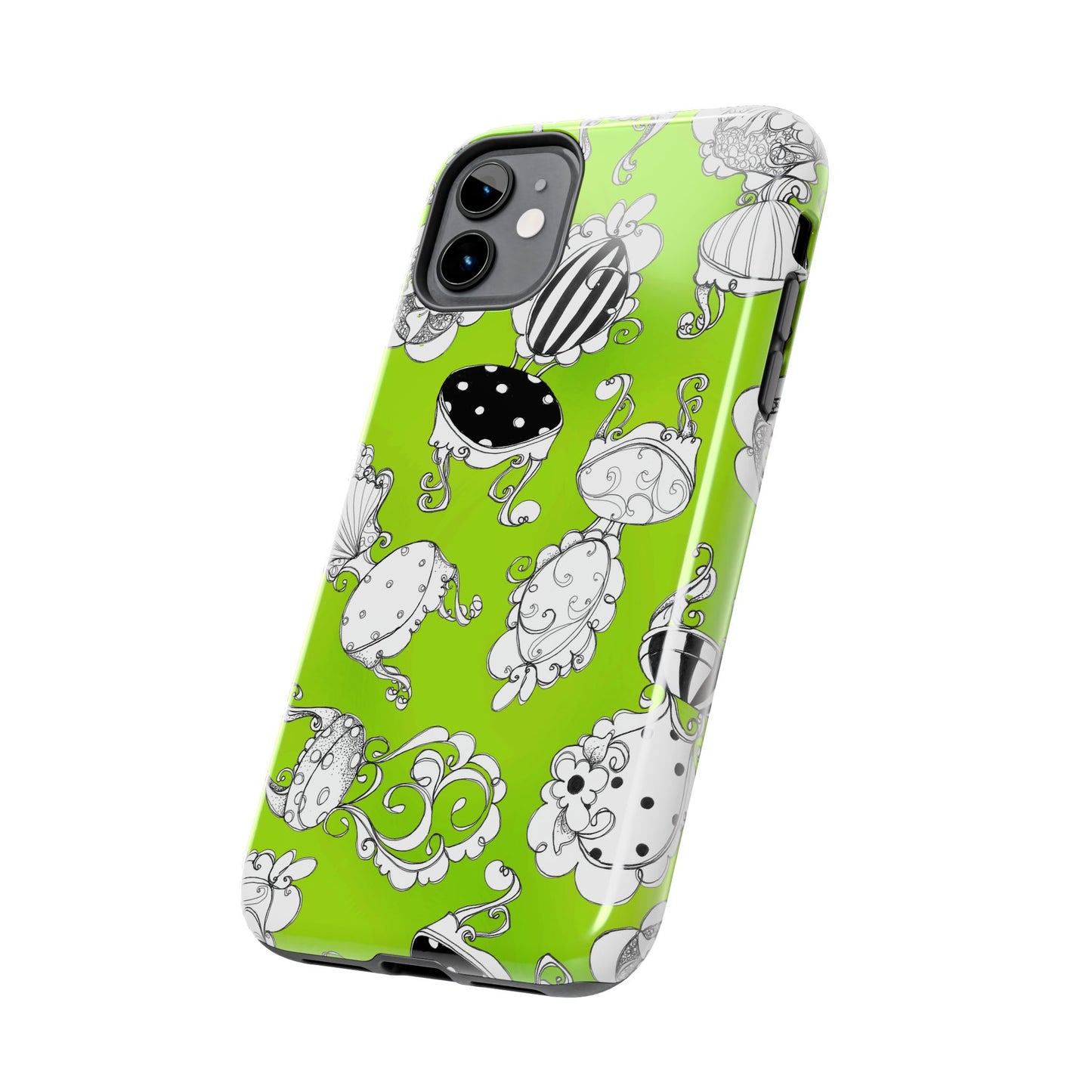 Bistro Chairs Lime Phone Case