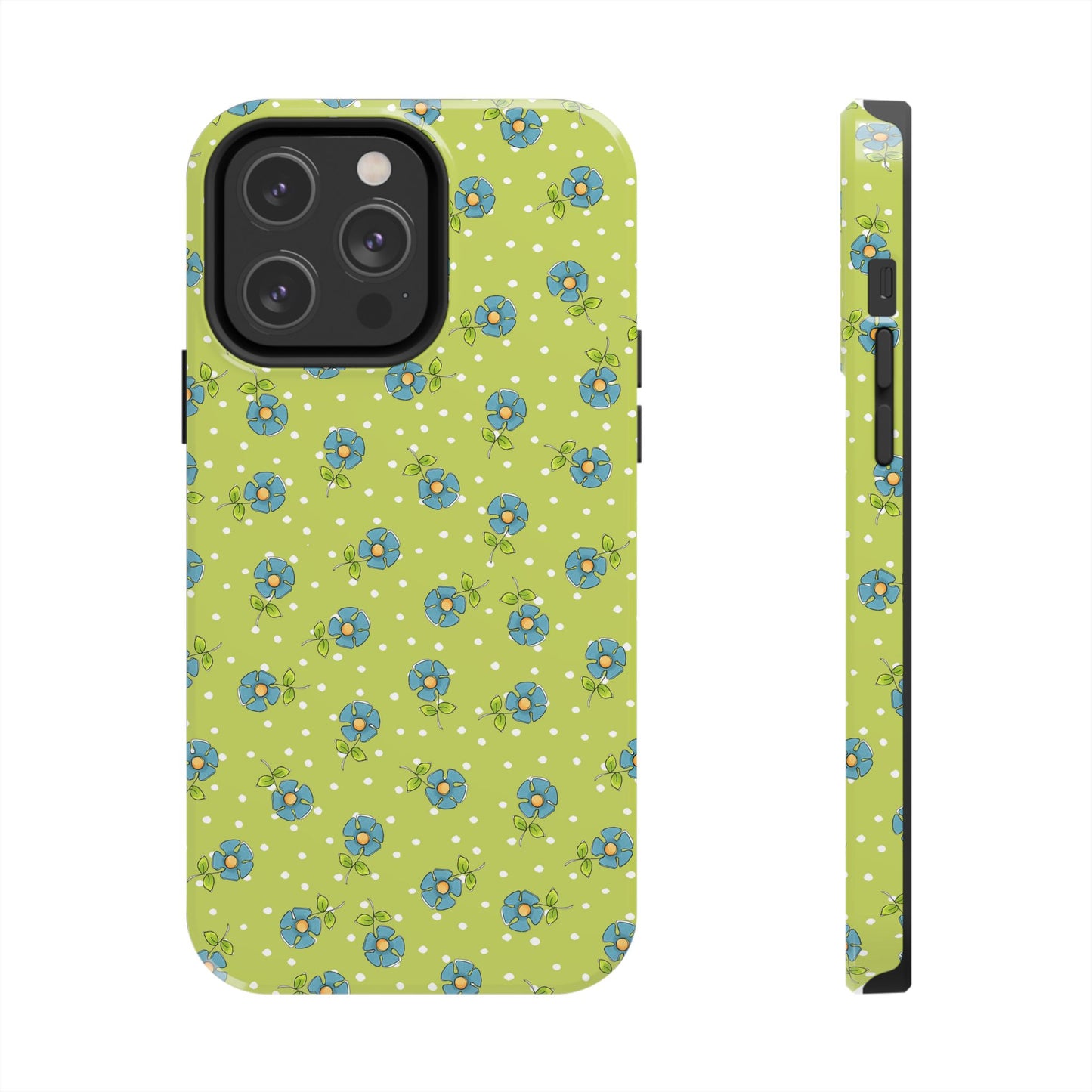 Daisy Dots Green Phone Case