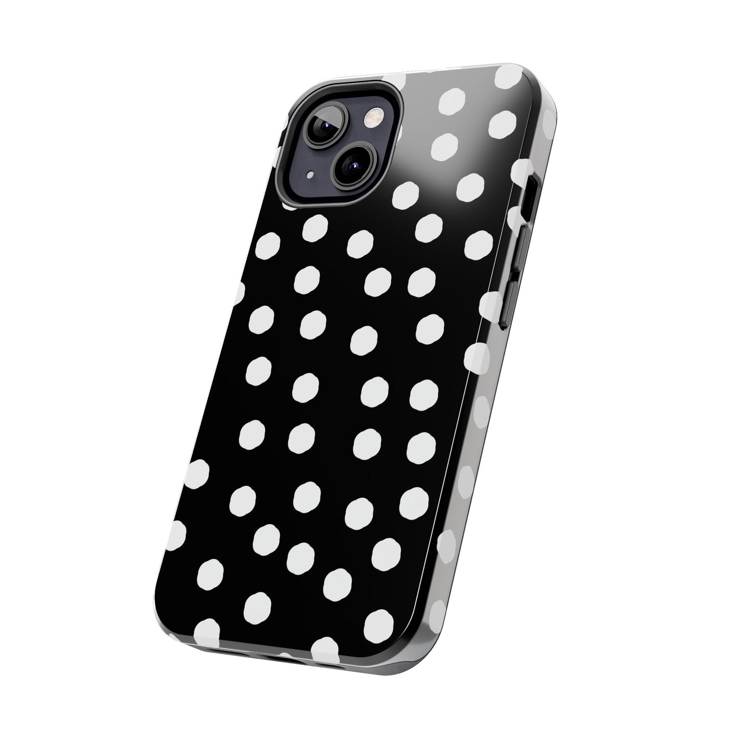 Jumbo Dots Black / White Phone Case