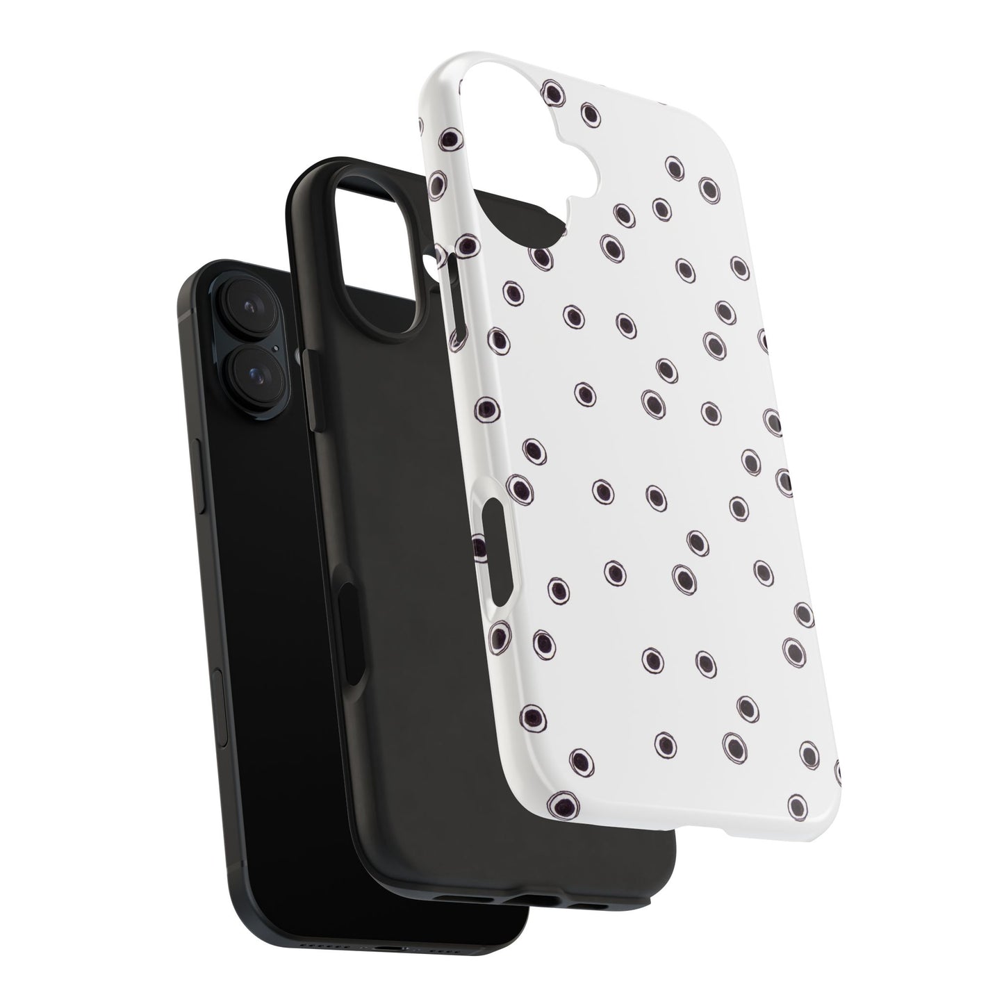 Halo Dots White Phone Case