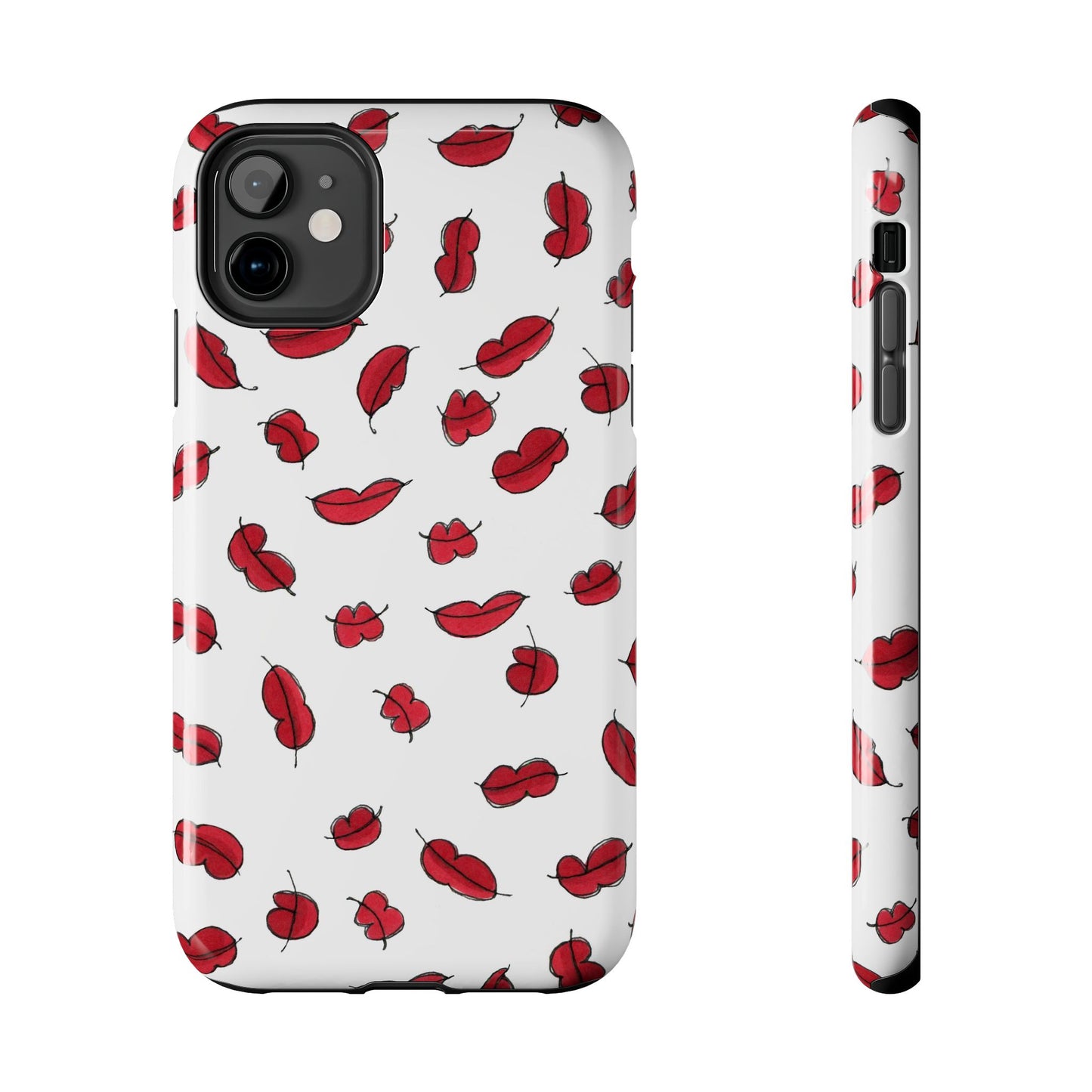 Lotsa Lips White Phone Case