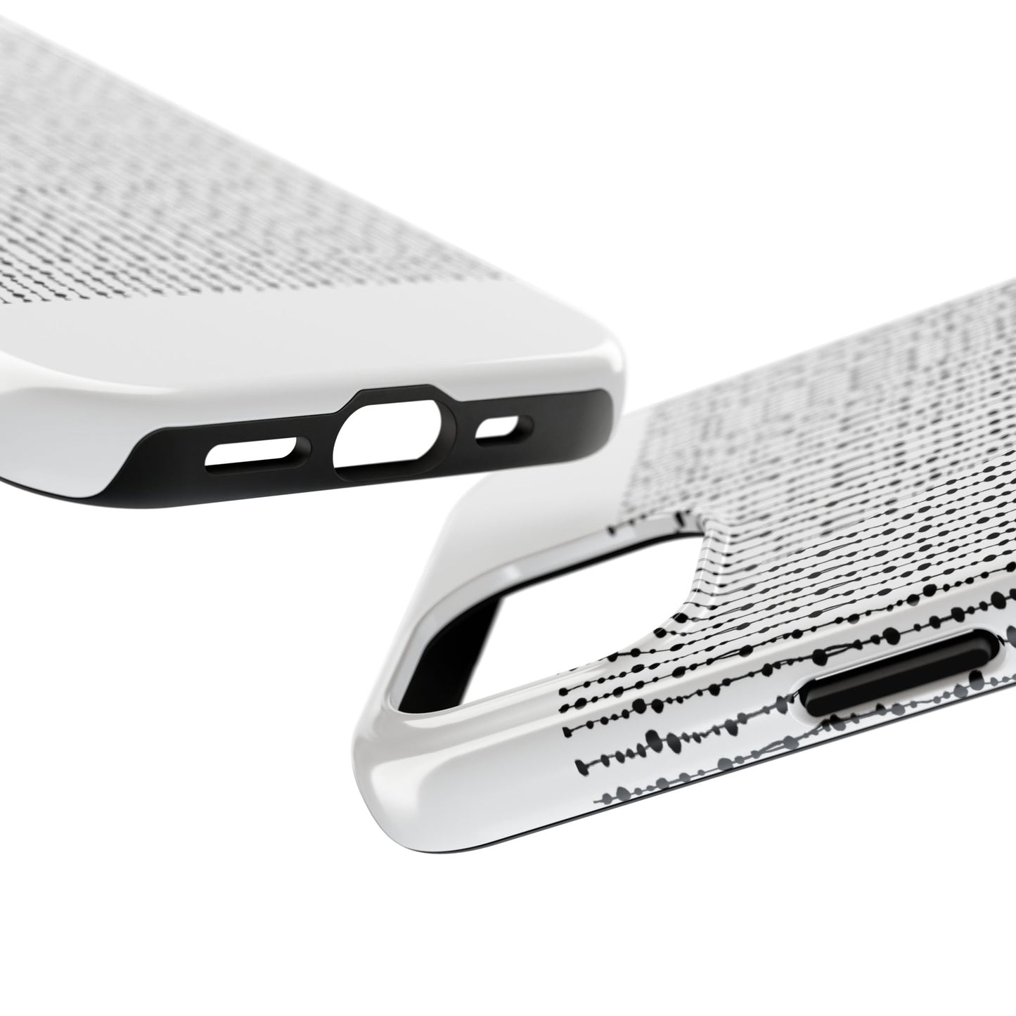 Beaded Curtain White / Black Phone Case