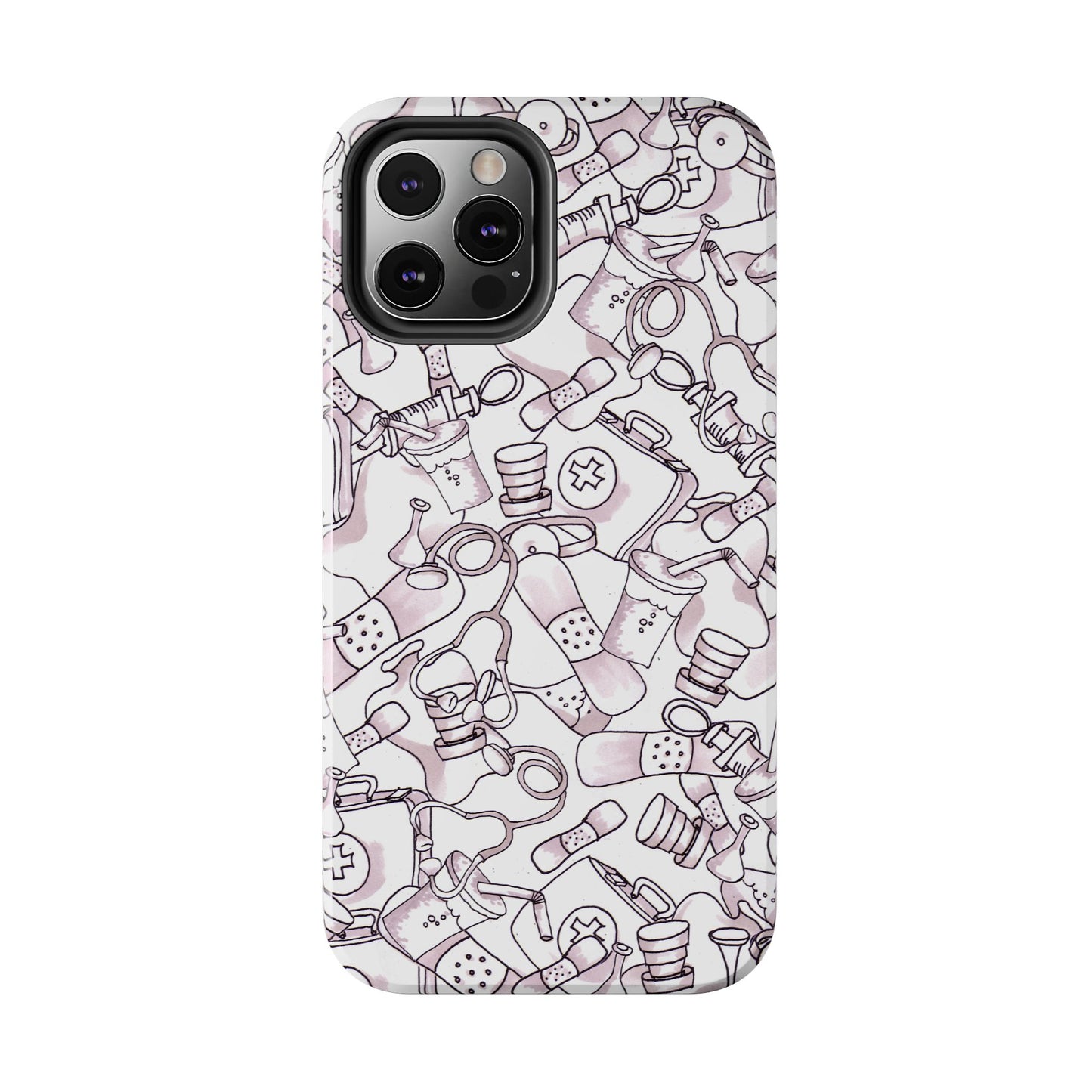 Med Stuff White Phone Case