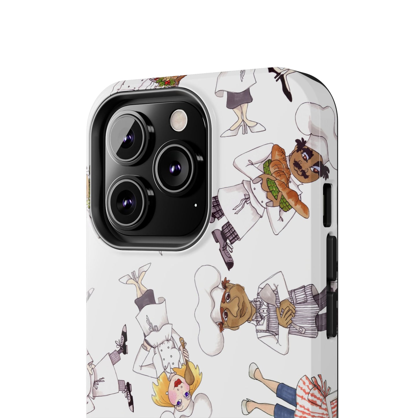Tossed Chefs White Phone Case