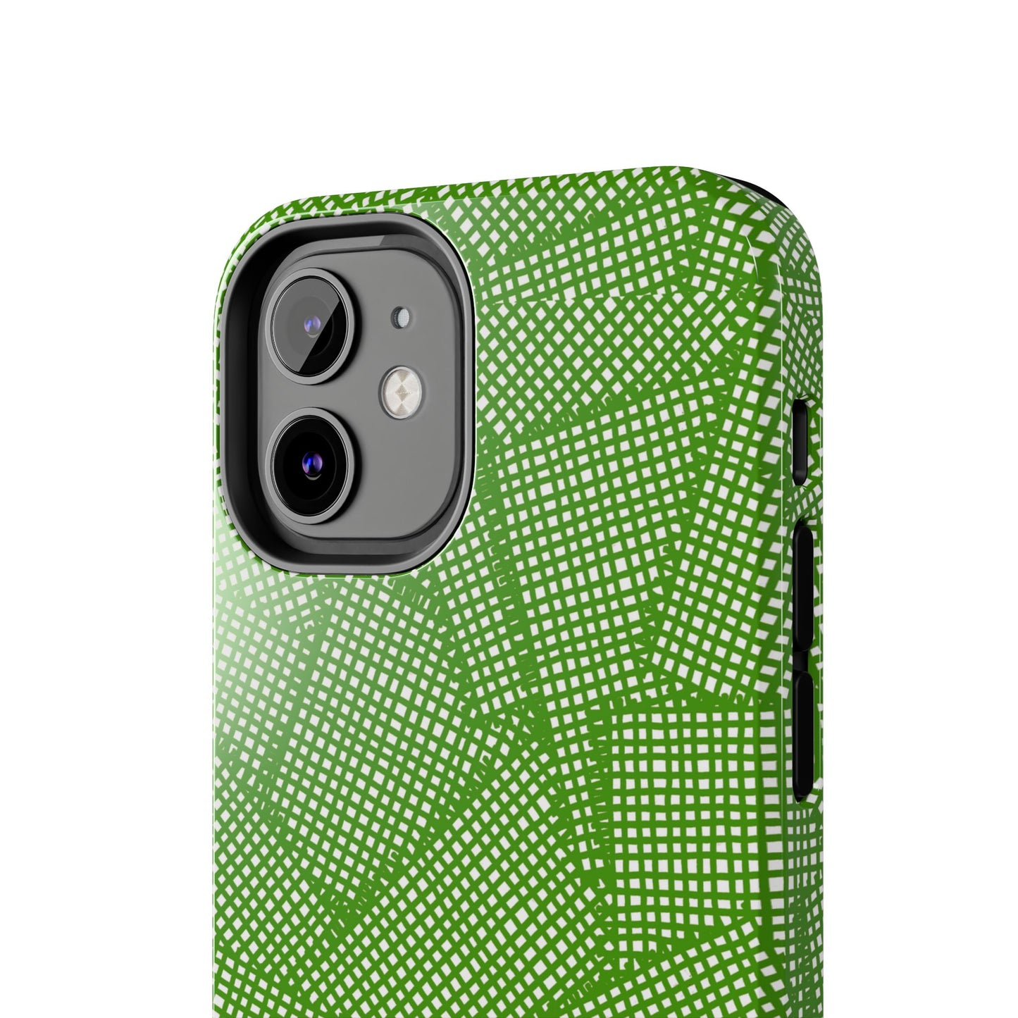 Check Patch Large Green Phone Case