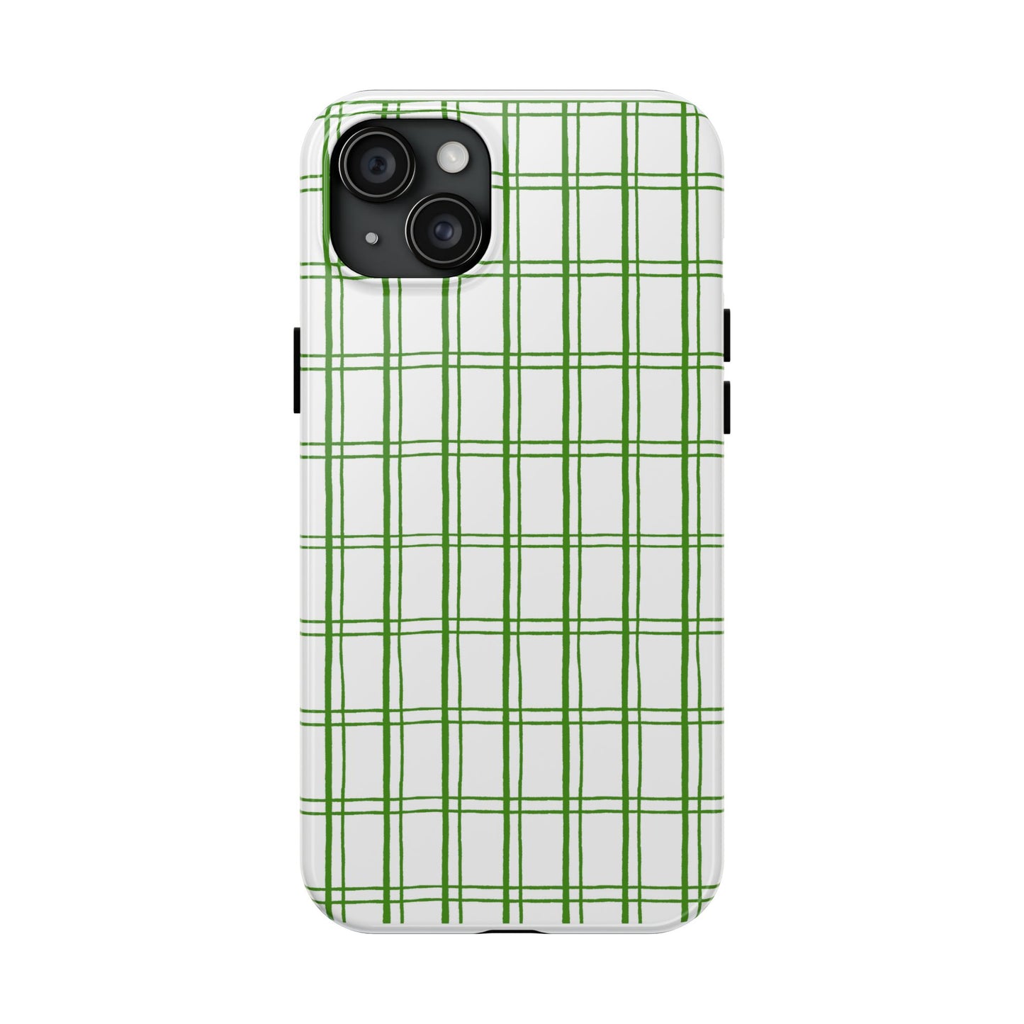 Little Plaid White / Green Phone Case