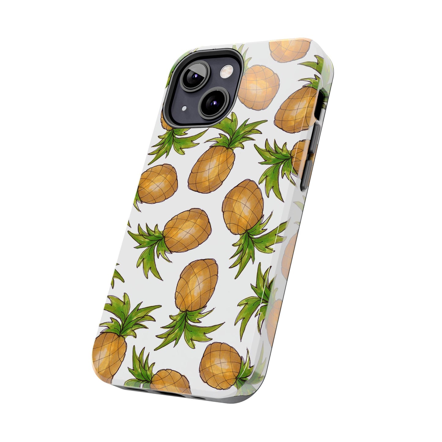 Pineapple Toss White Phone Case