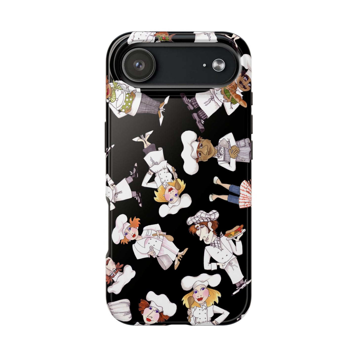 Tossed Chefs Black Phone Case