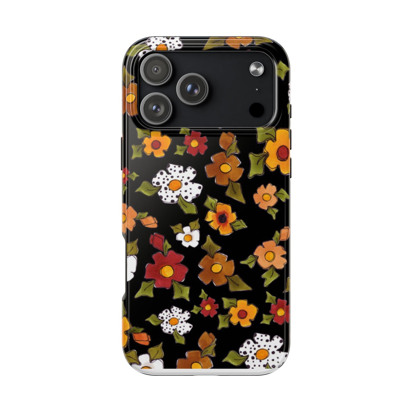 Spice Posie Black Phone Case