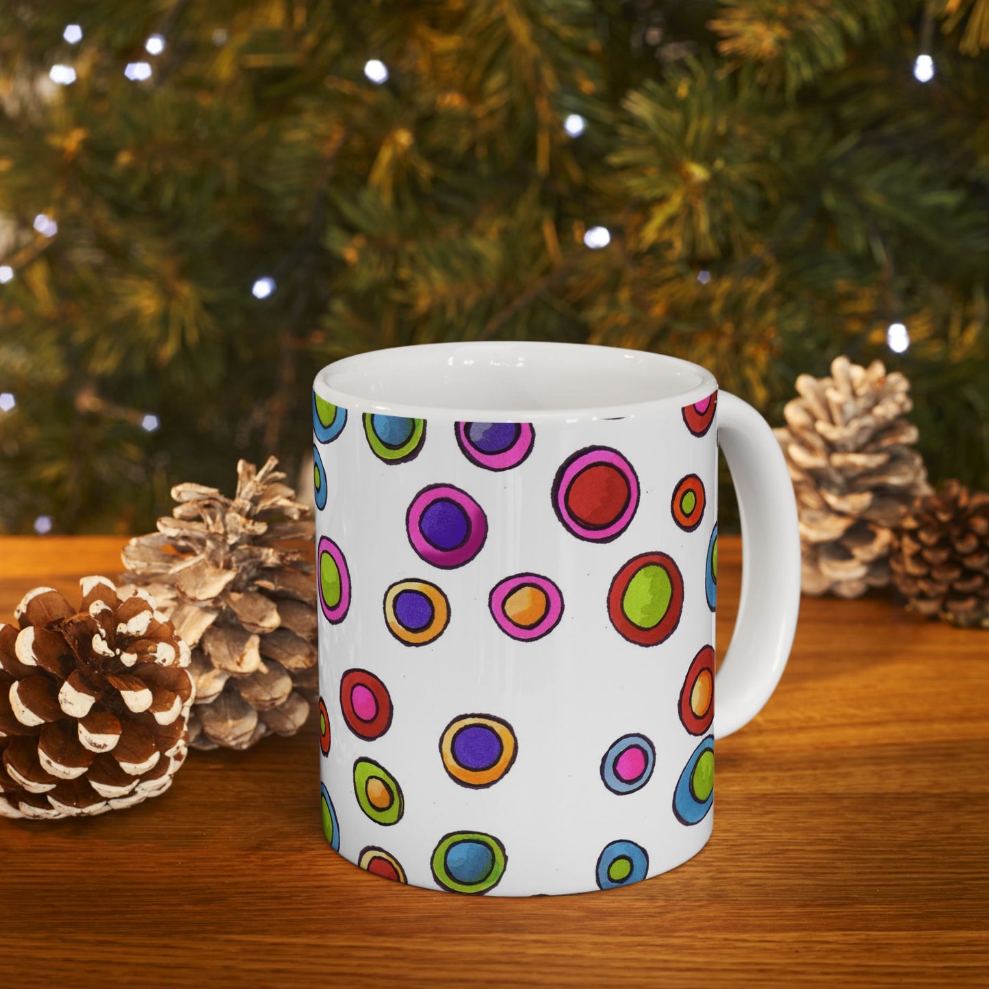 Dopey Dots White Cup