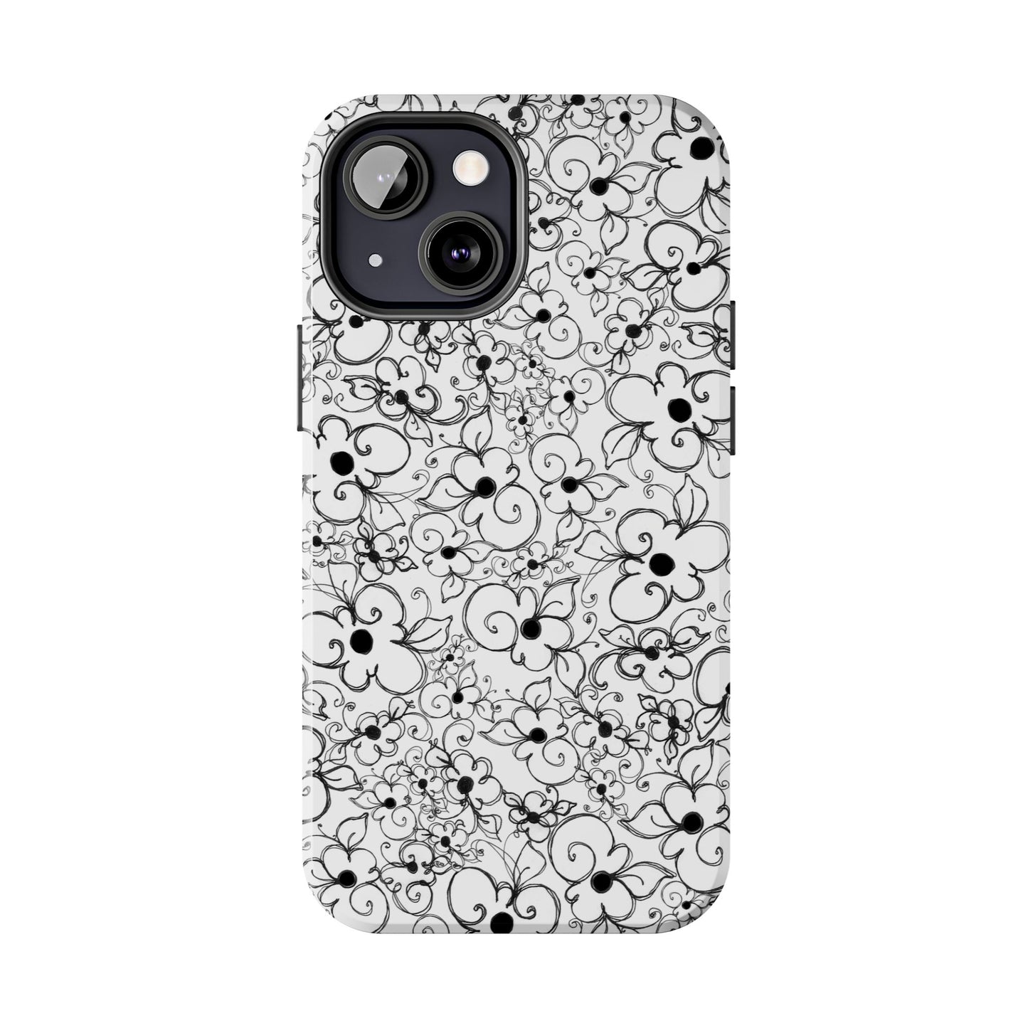 Dog Daisies White Phone Case