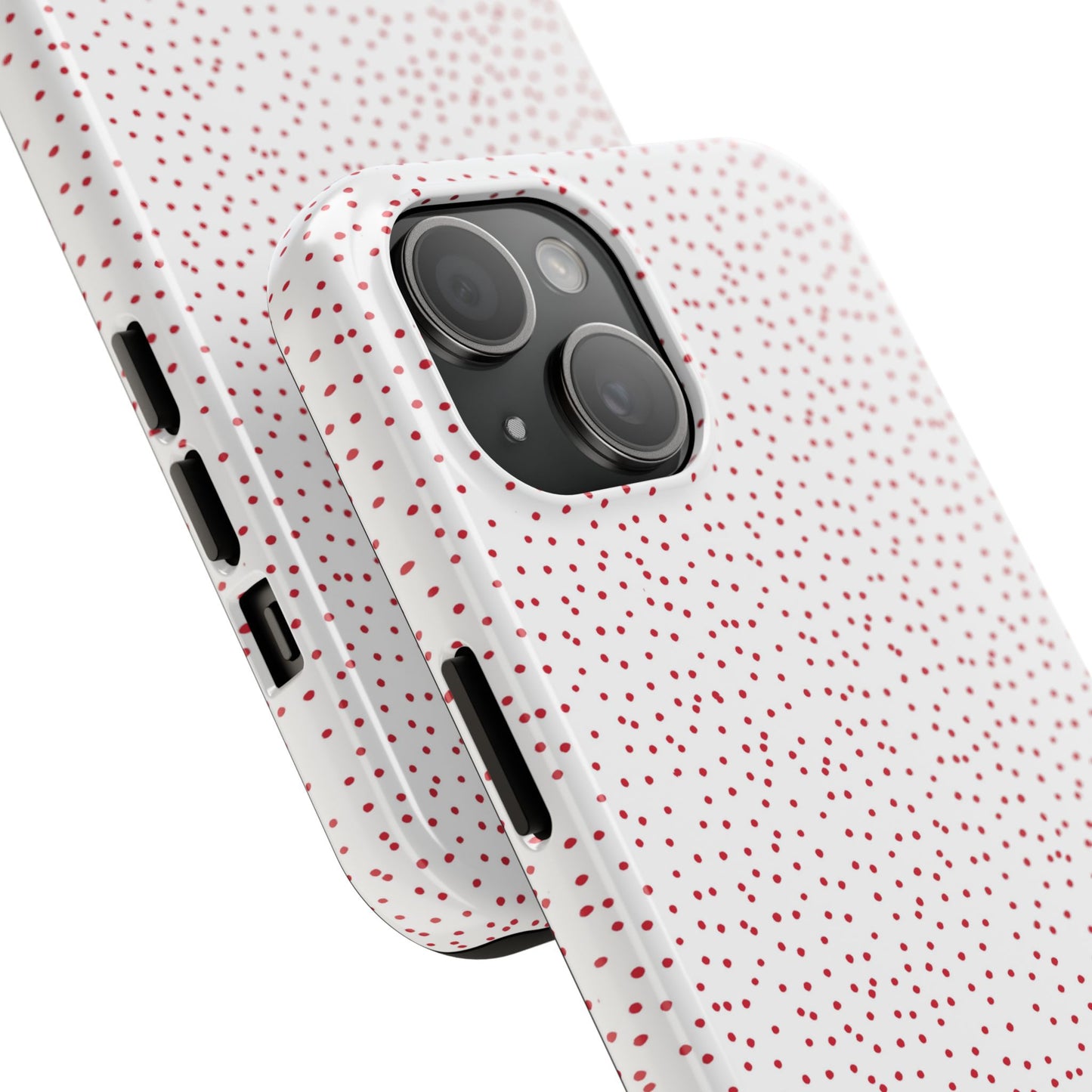 Dinky Dots White / Red Phone Case