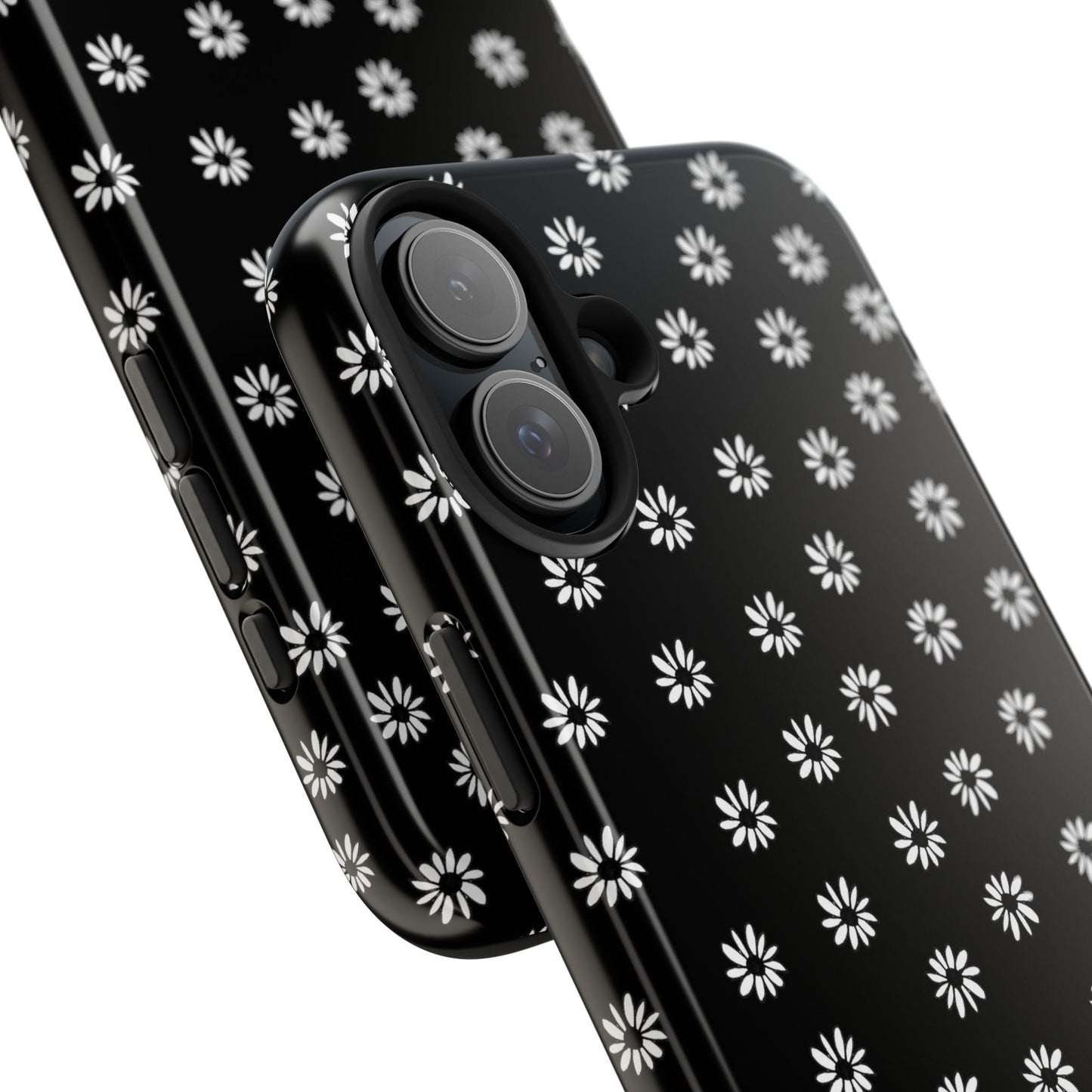 Daisy Dot Black / White Phone Case