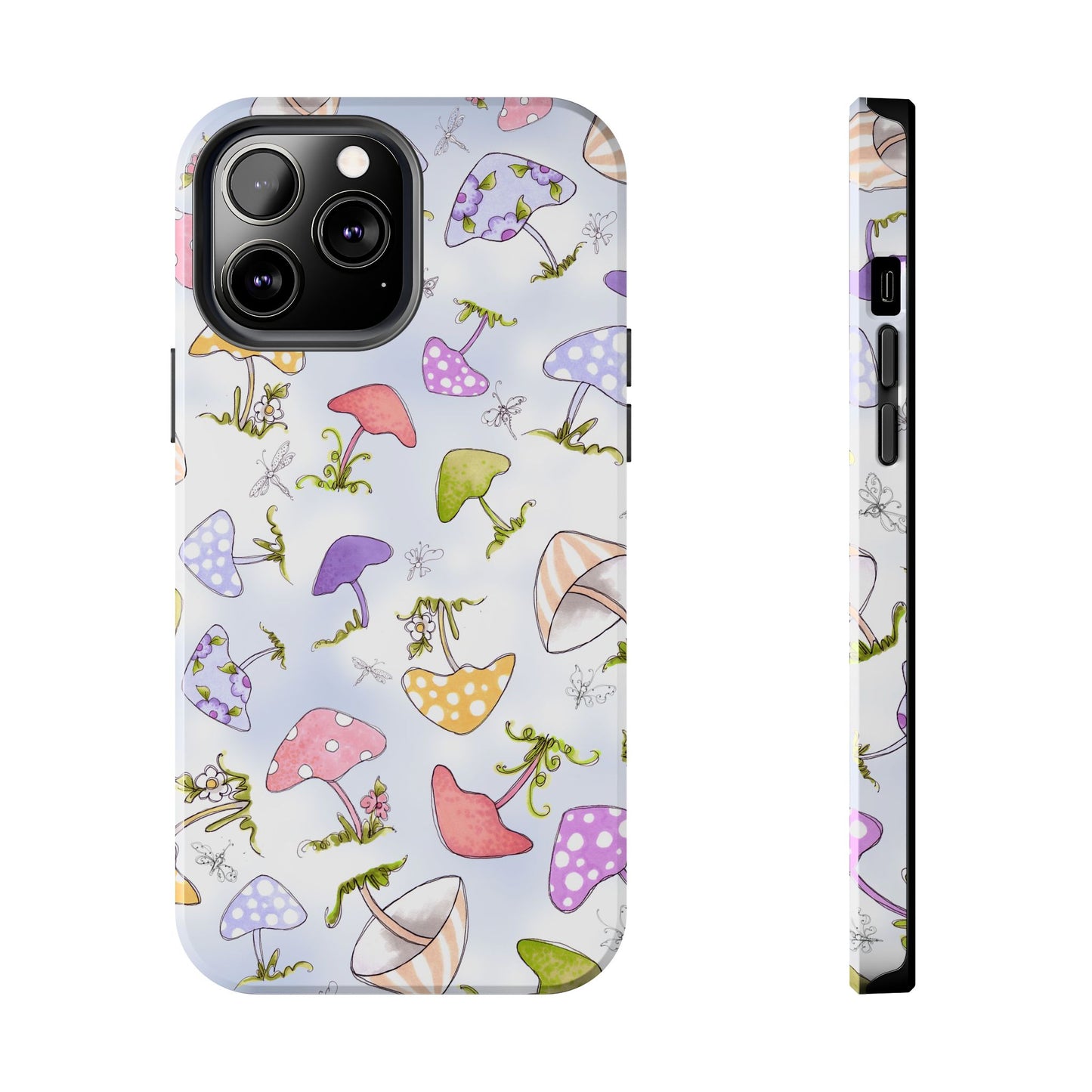 Mushroom Toss Blue Phone Case