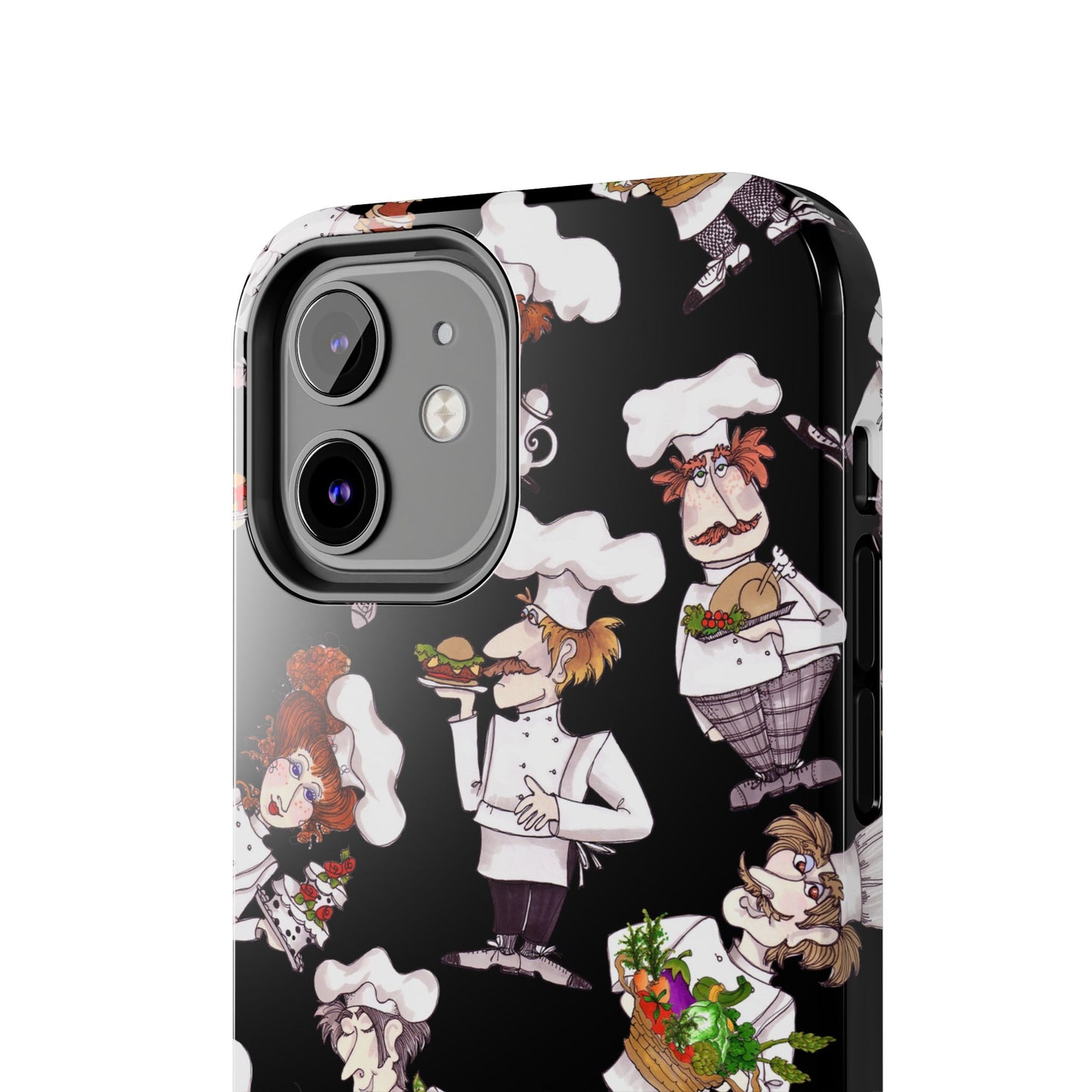 Tossed Chefs Black Phone Case