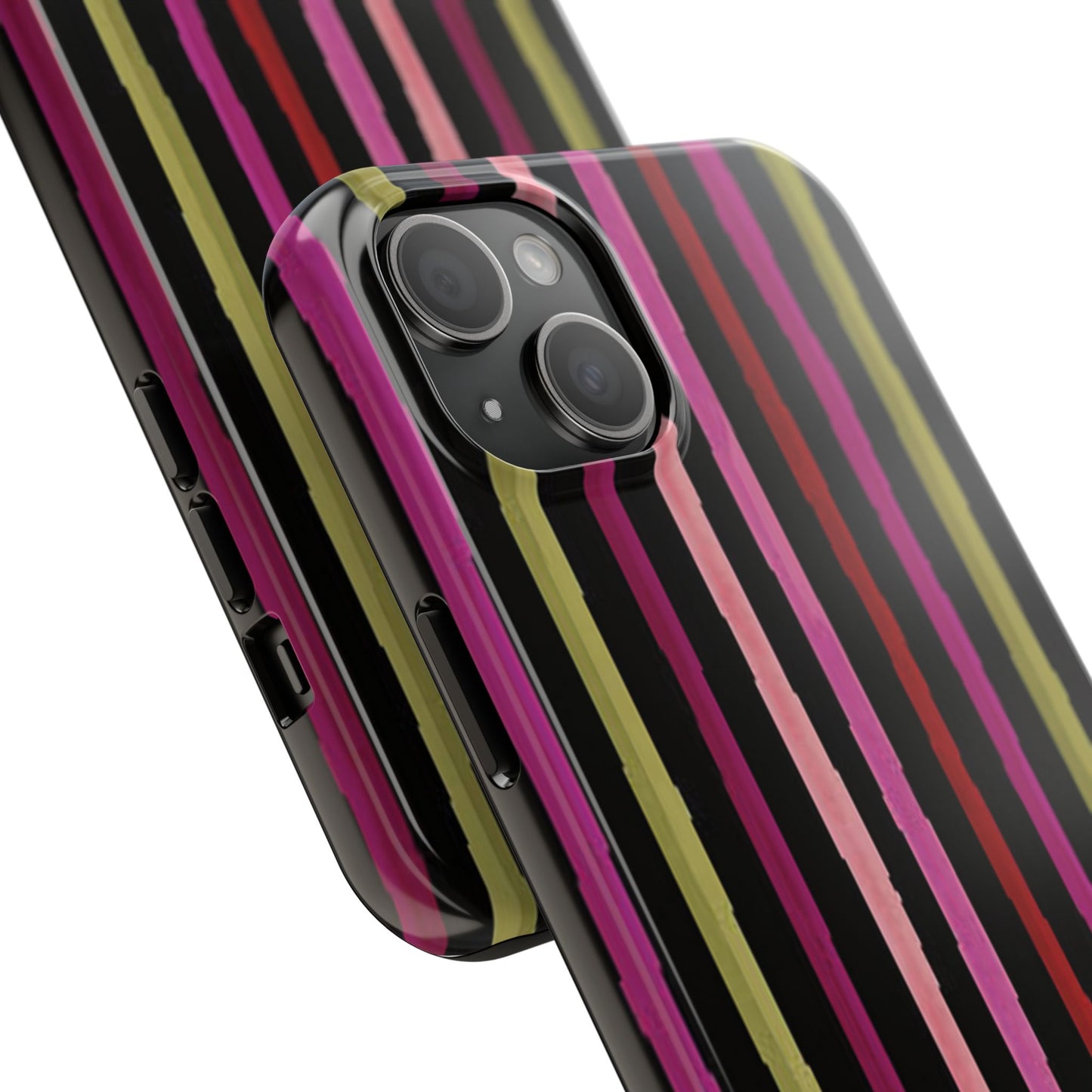 Garden Stripe Black Phone Case