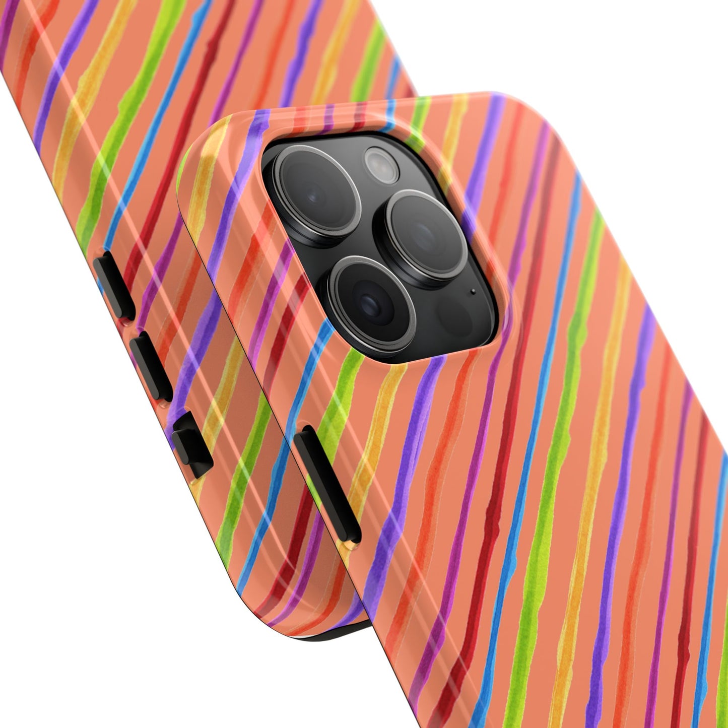 Calico Stripe Orange Phone Case