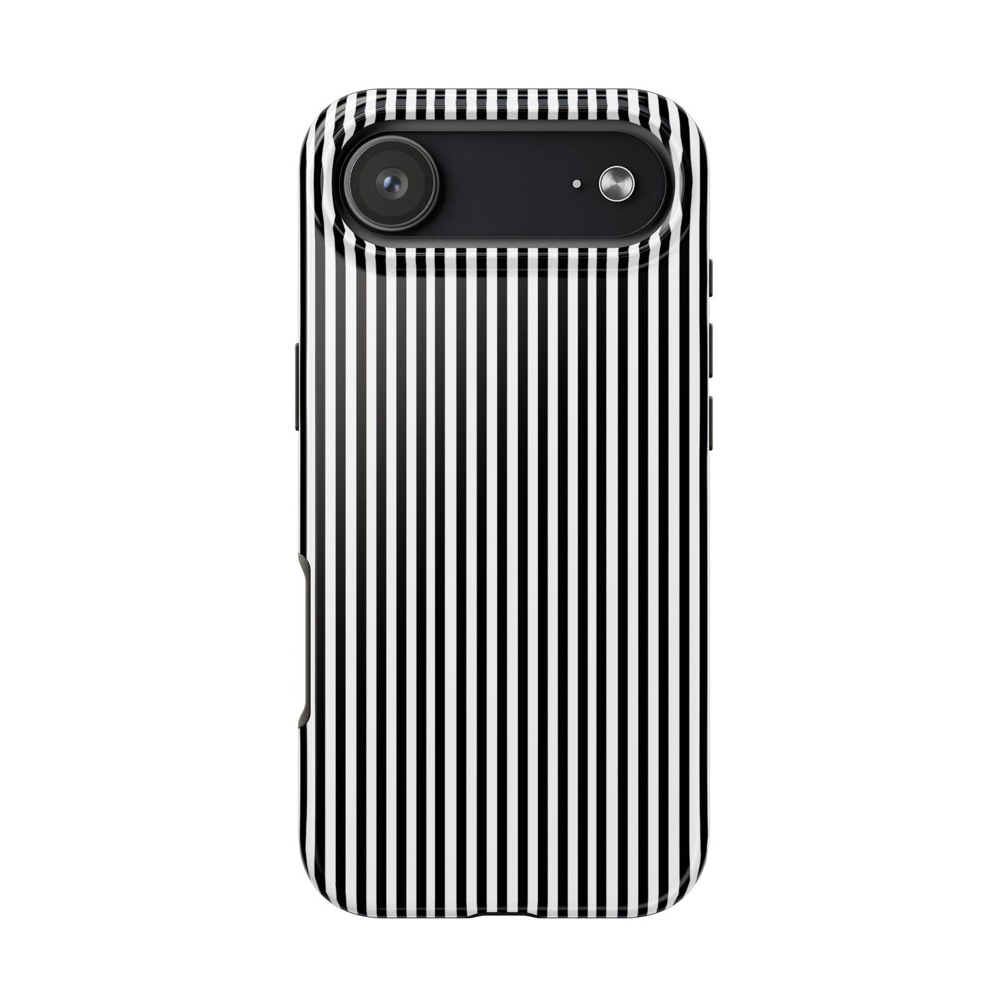 Stripe White / Black Phone Case