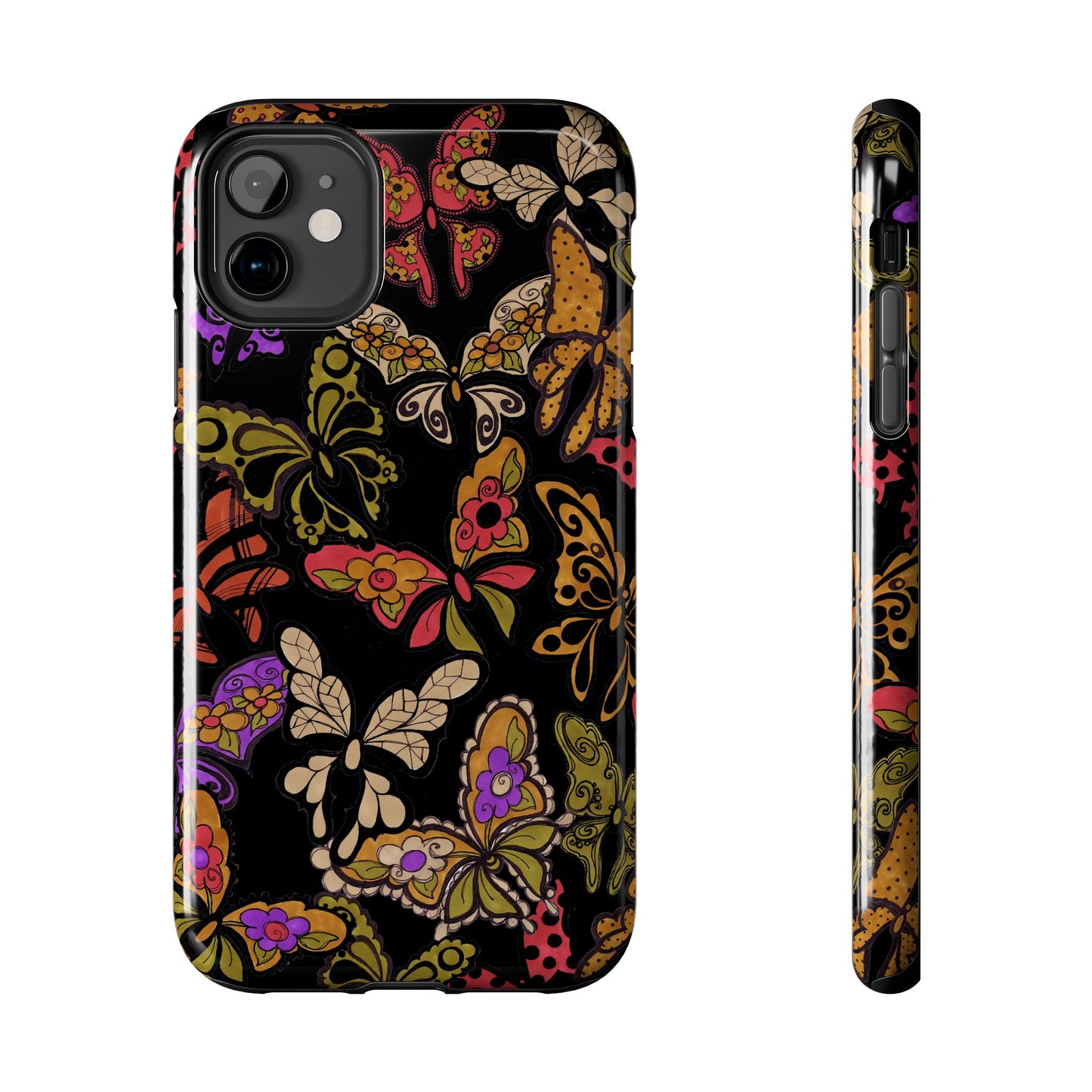 Flighty Black Phone Case