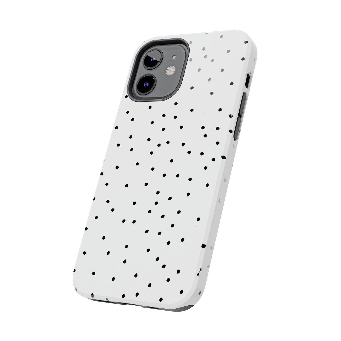 Space Dots White / Black Phone Case
