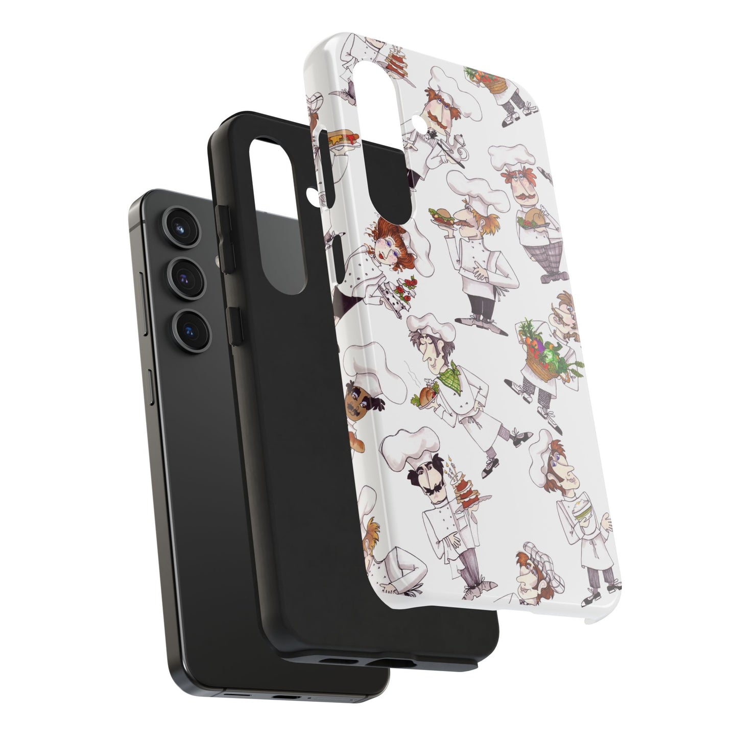 Tossed Chefs White Phone Case