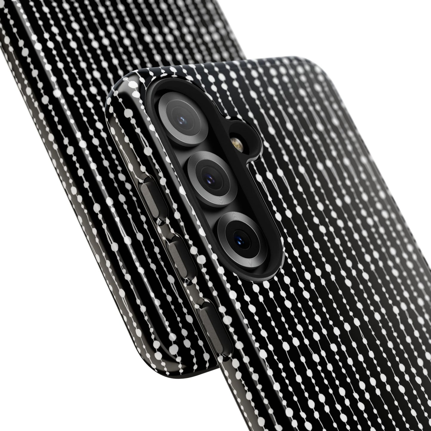 Beaded Curtain Black / White Phone Case