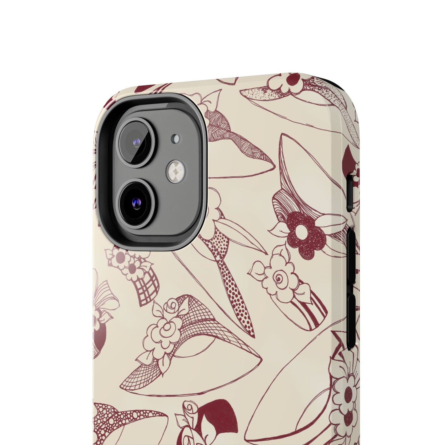 Millinery Ivory / Red Phone Case