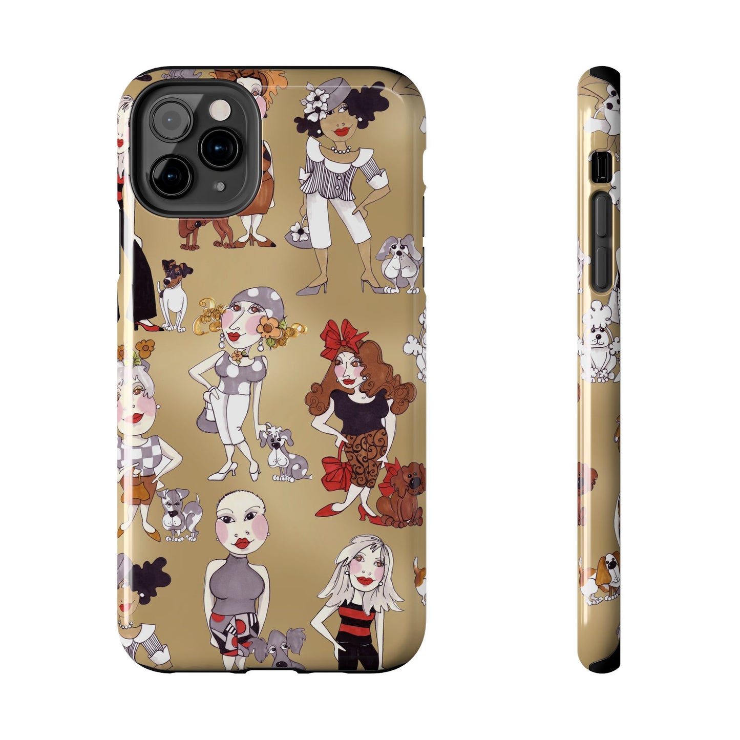 Dog Ladies Tan Phone Case