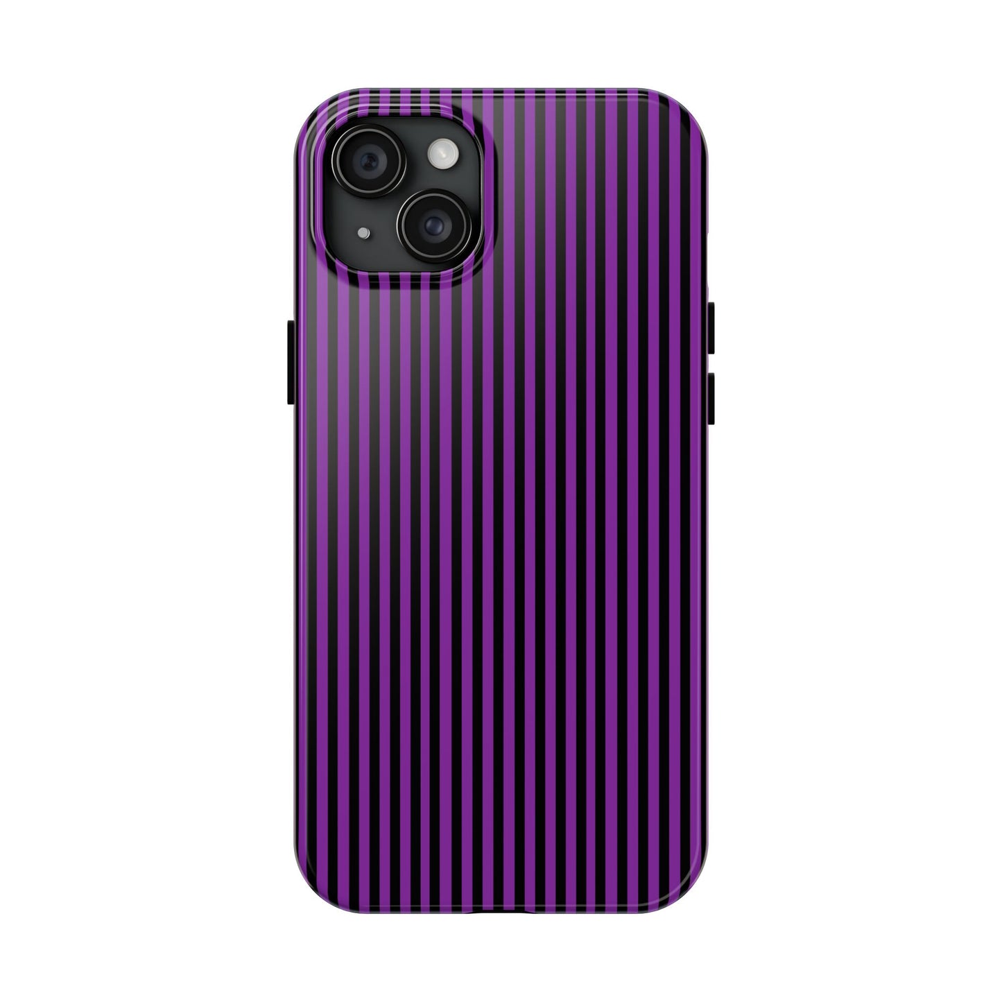 Stripe Purple / Black Phone Case