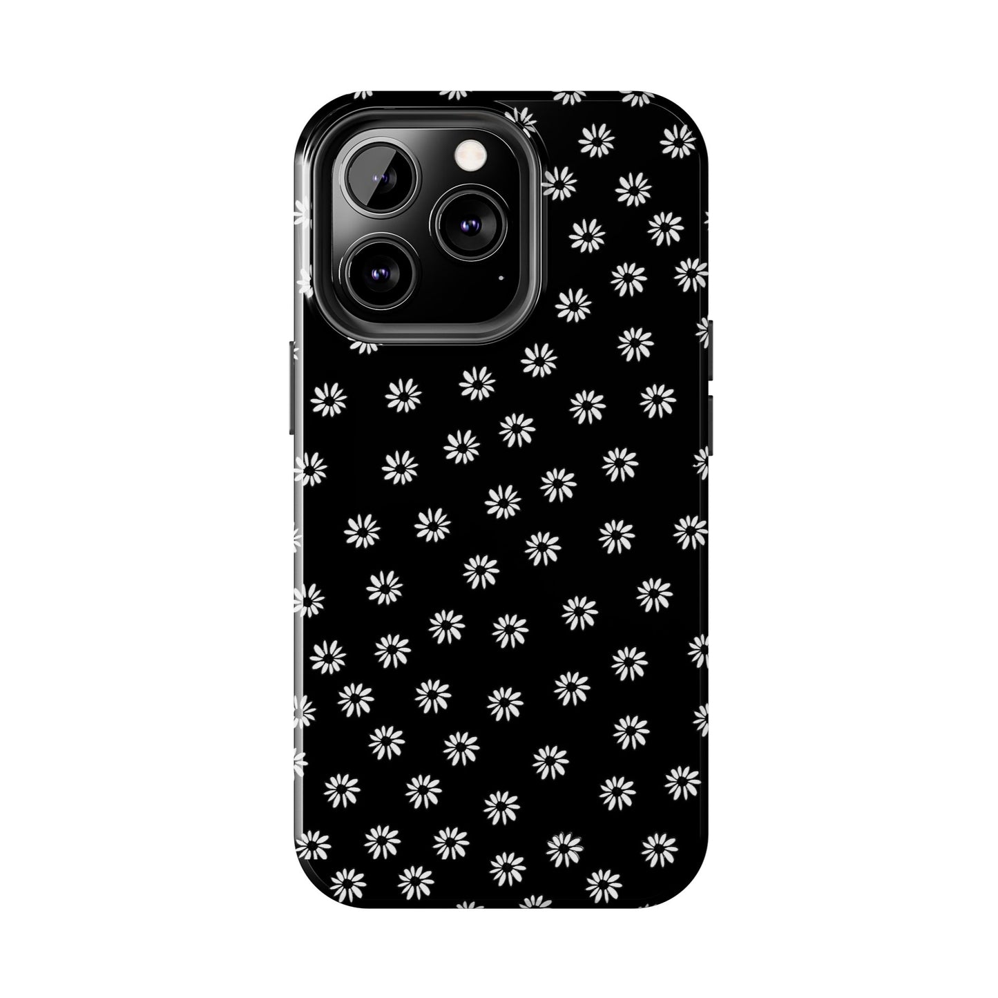 Daisy Dot Black / White Phone Case