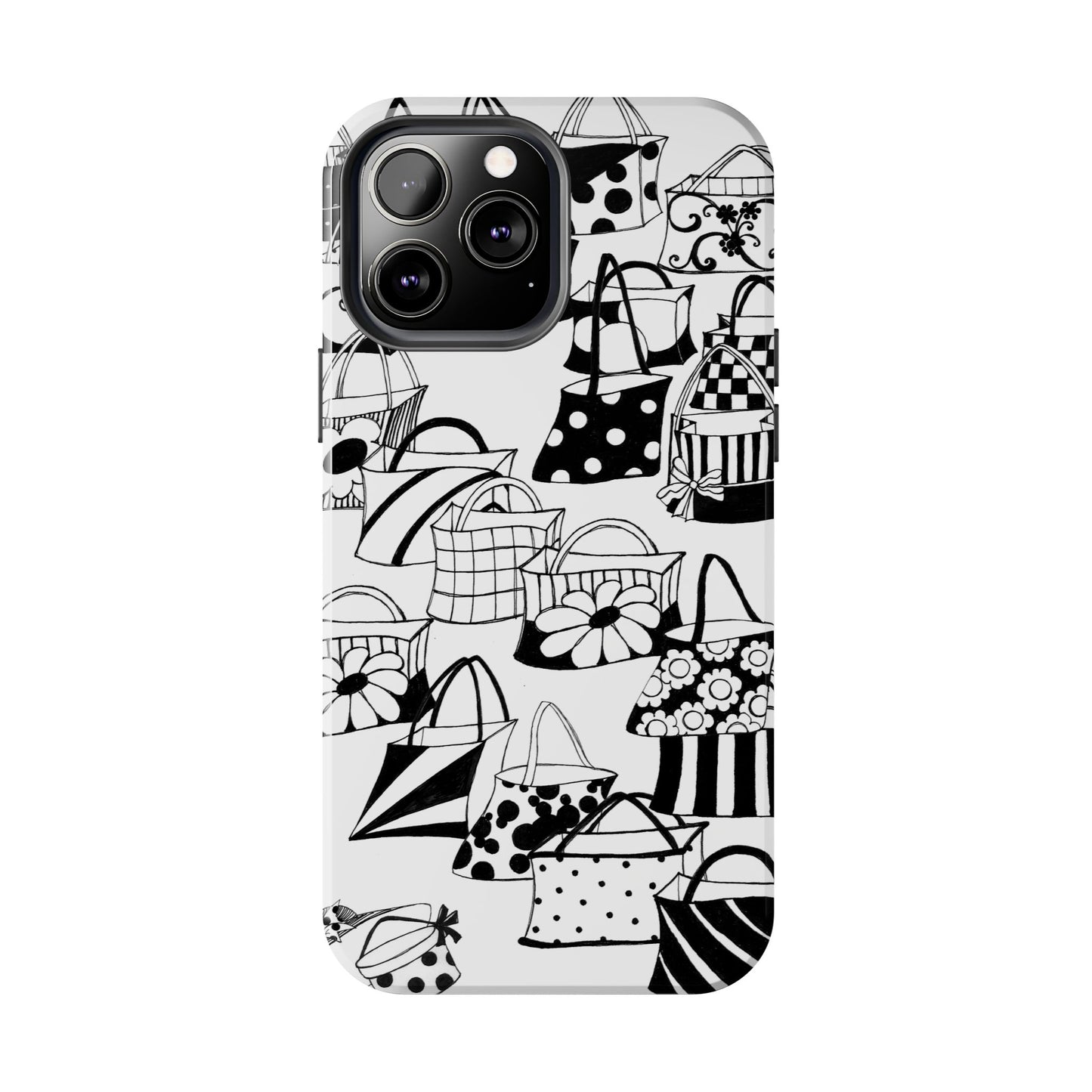Totes White / Black Phone Case