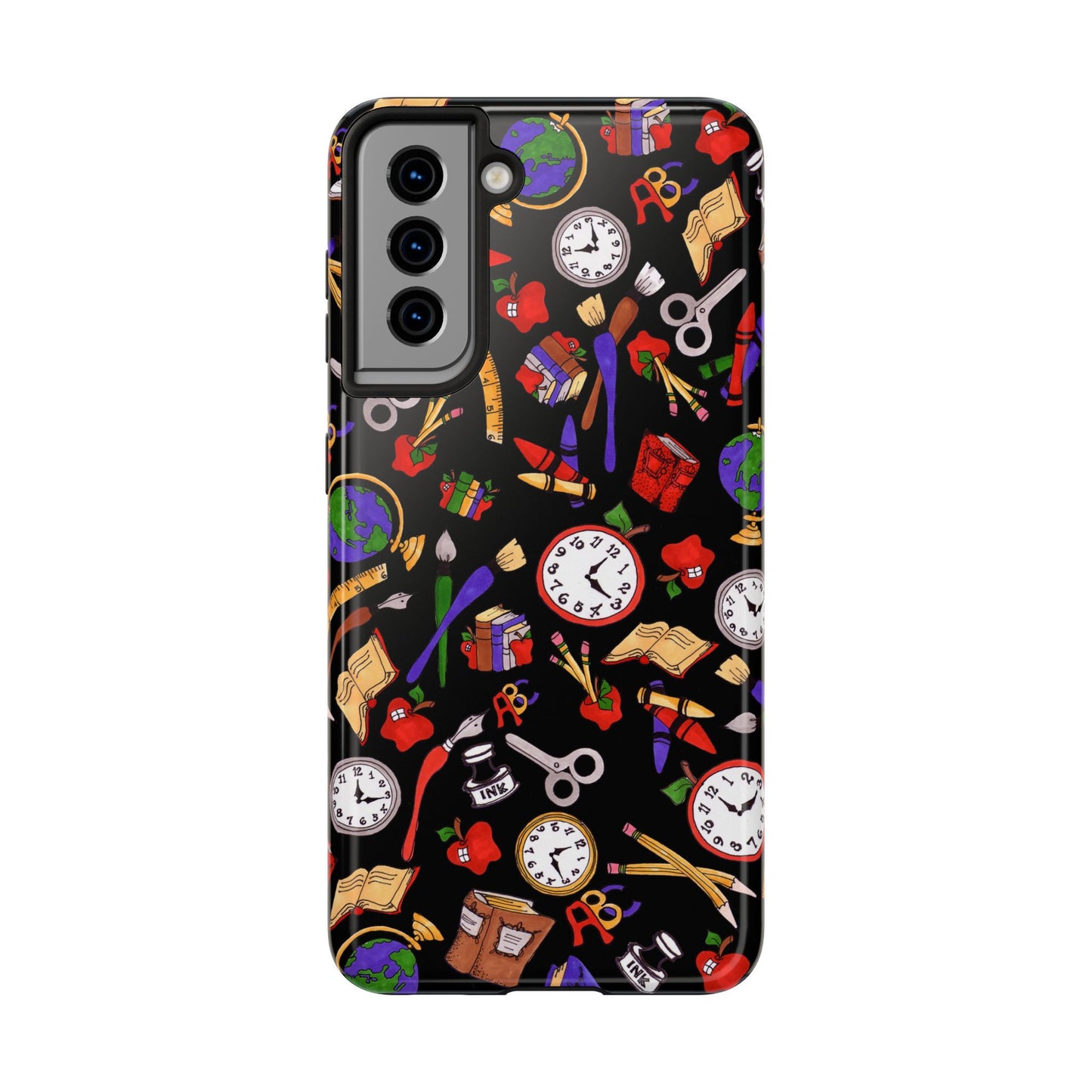 School Stuff Black Phone Case