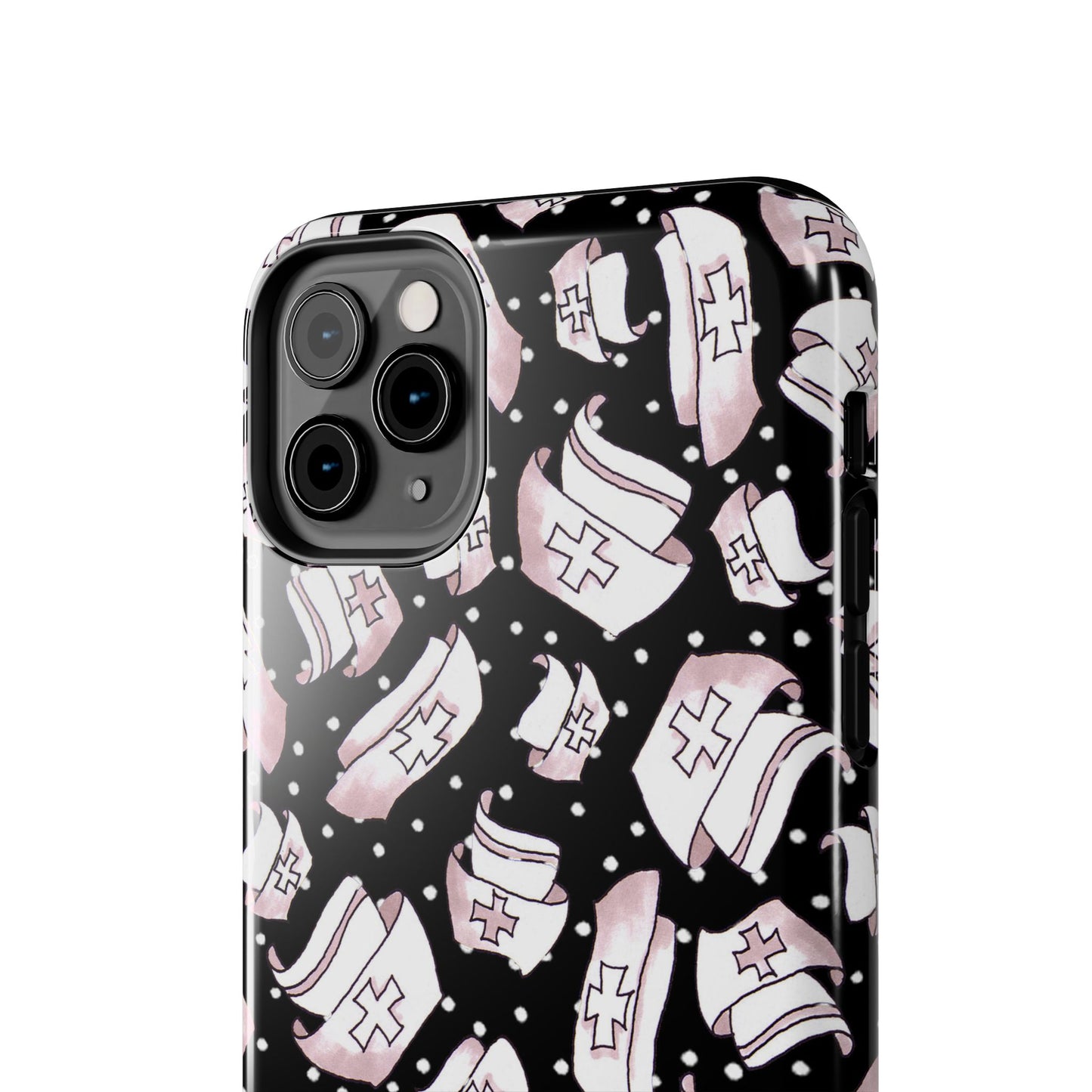 Med Hats Black Phone Case