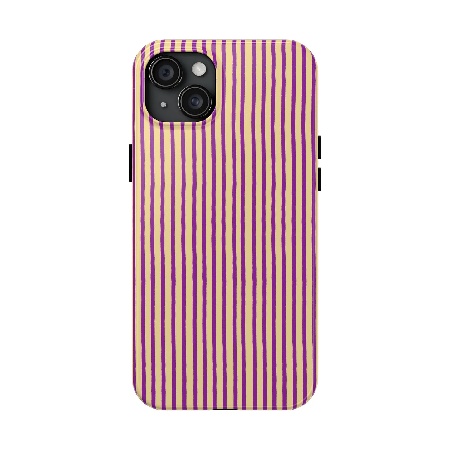 Stripe Yellow / Purple Phone Case