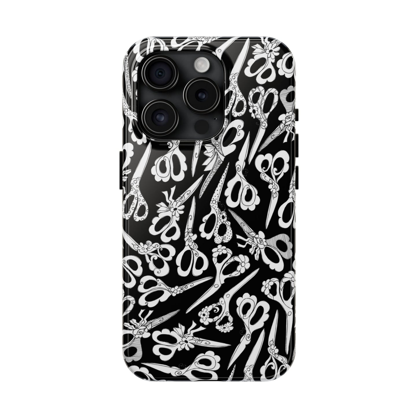 Scissor Blizzard Black Phone Case