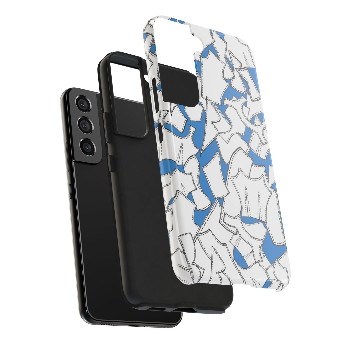 Pattern Pieces Turquoise Phone Case
