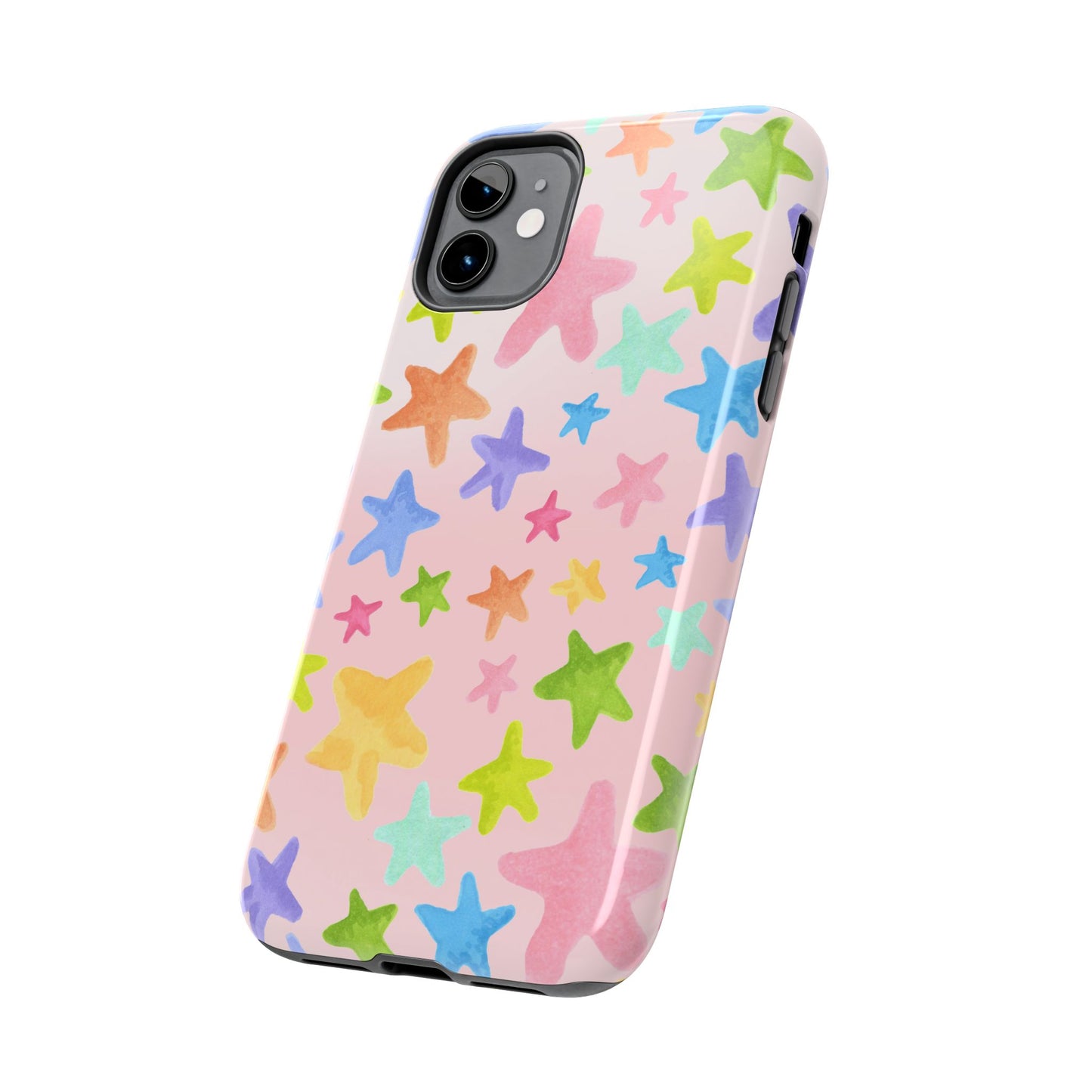 Happy Stars Pink Phone Case