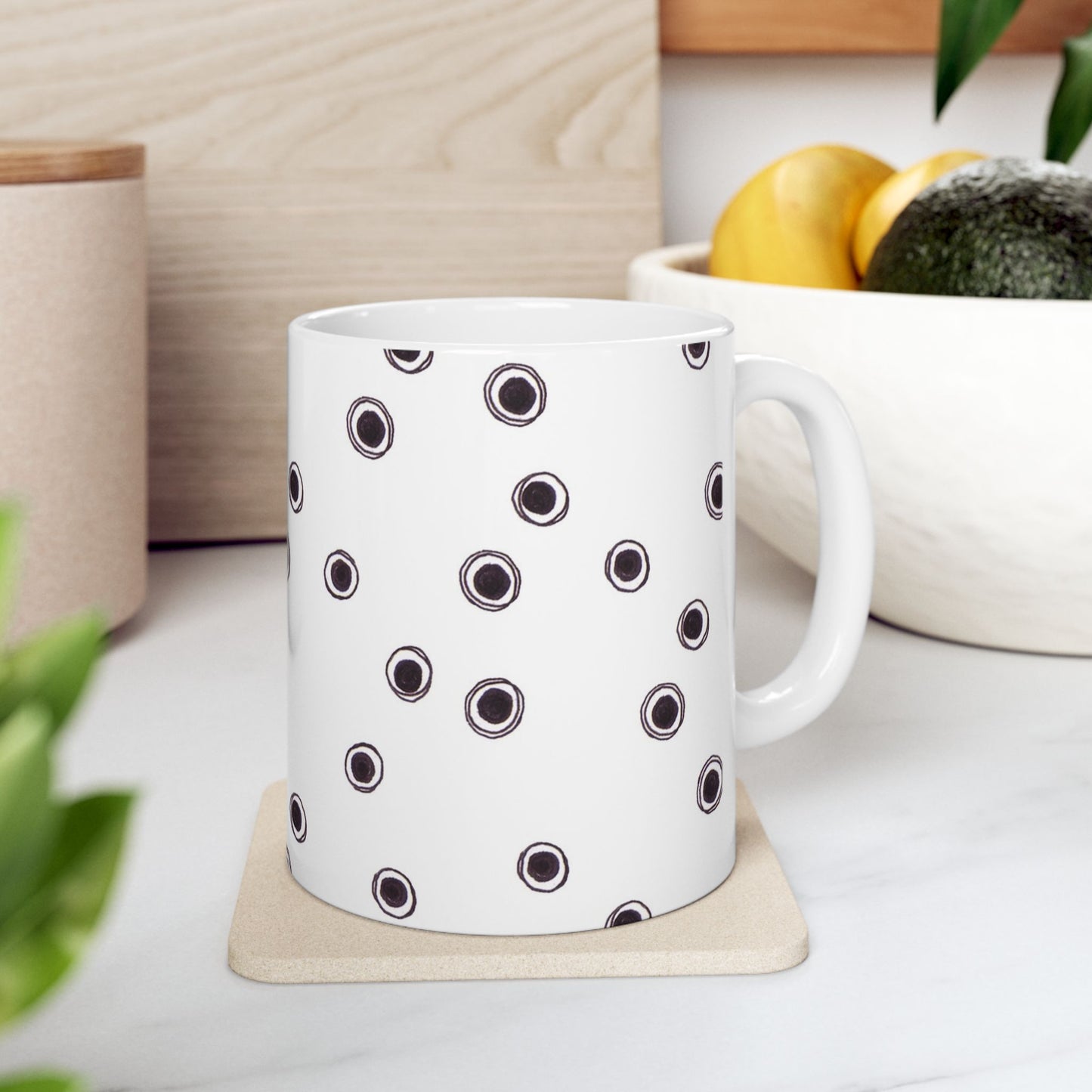 Halo Dots White Cup