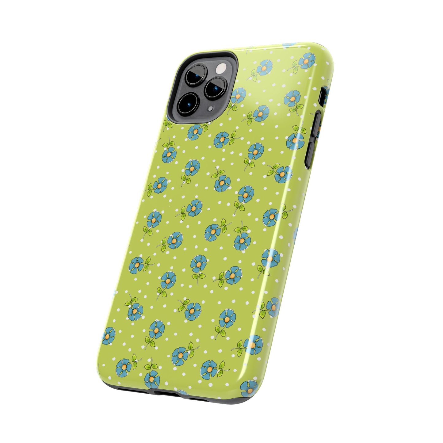 Daisy Dots Green Phone Case