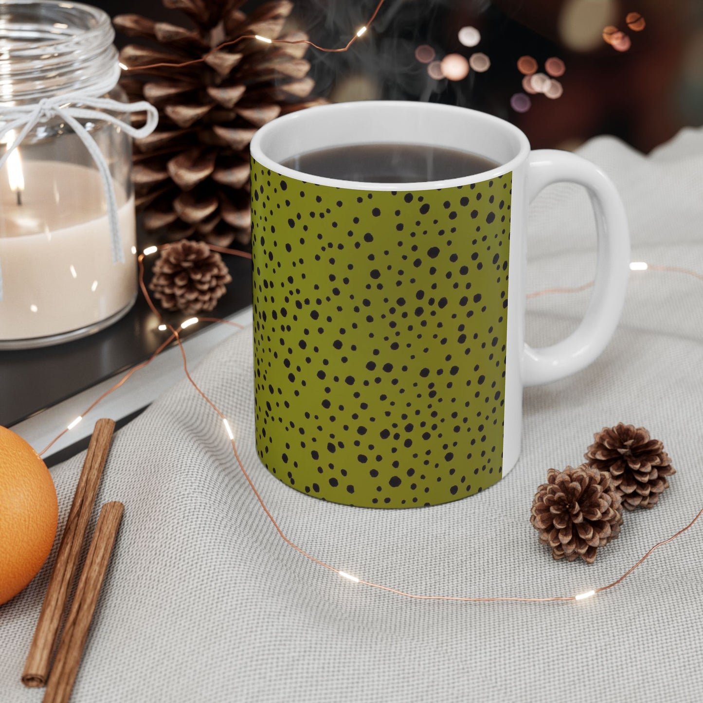 Pepper Dots Green Cup
