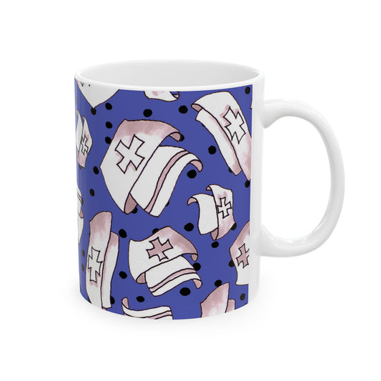 Med Hats Blue / Black Cup