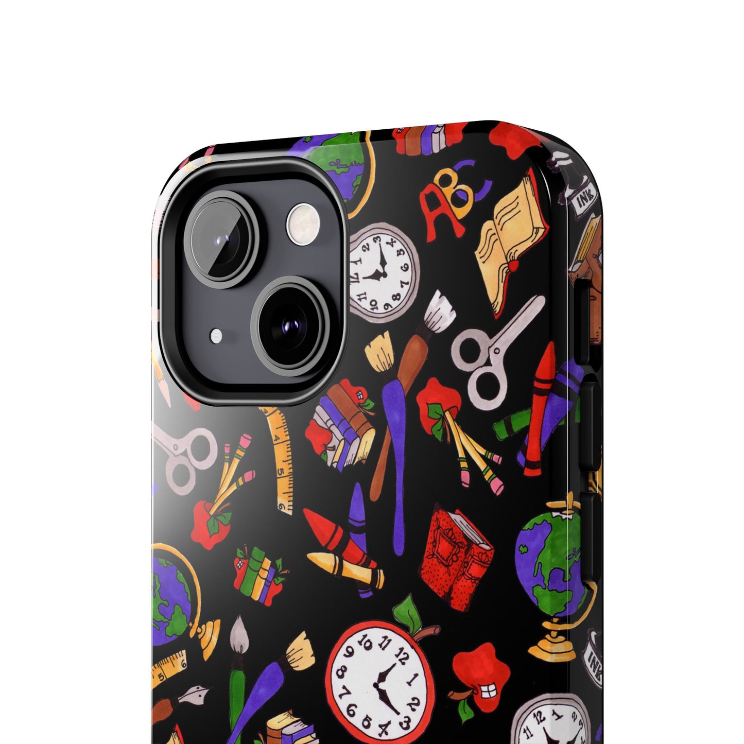 School Stuff Black Phone Case