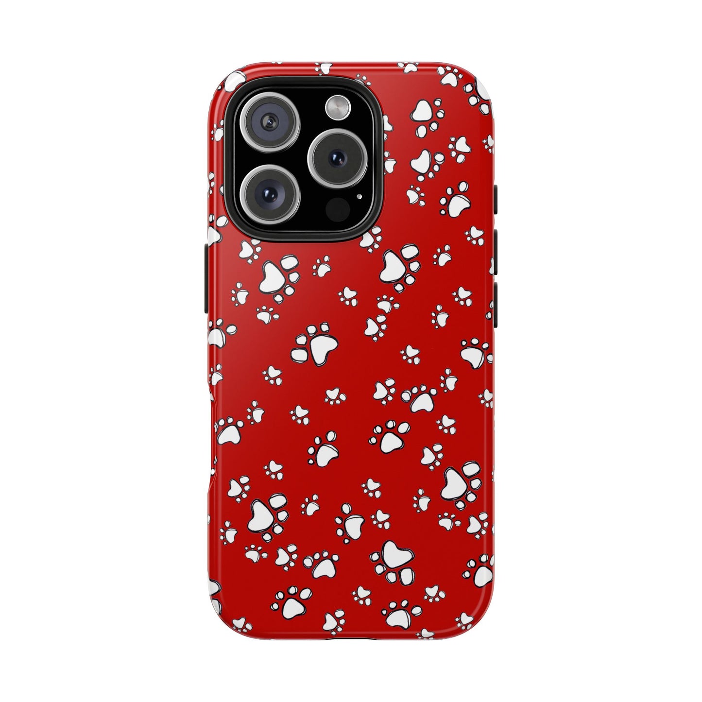 Paw Flakes Red Phone Case
