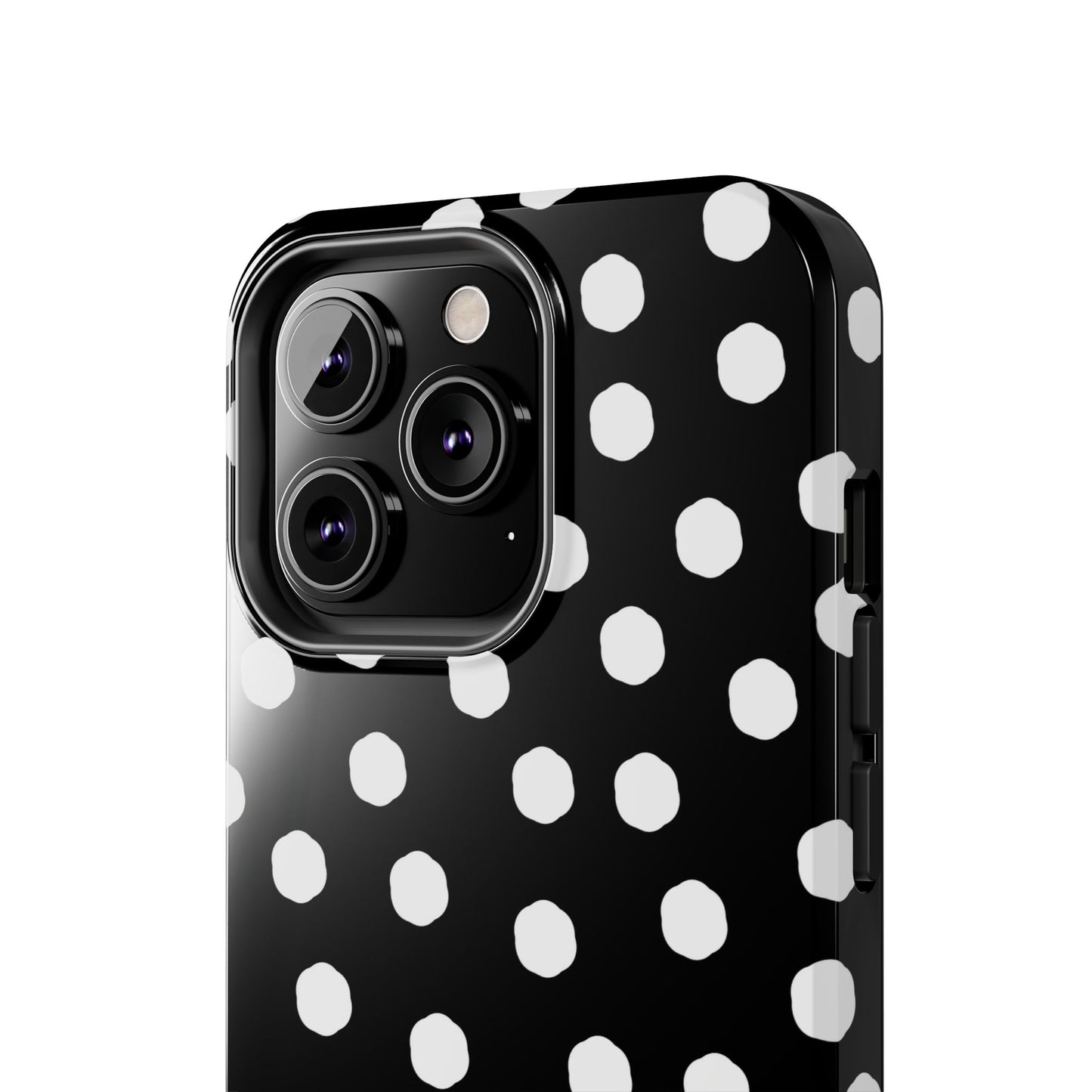 Jumbo Dots Black / White Phone Case
