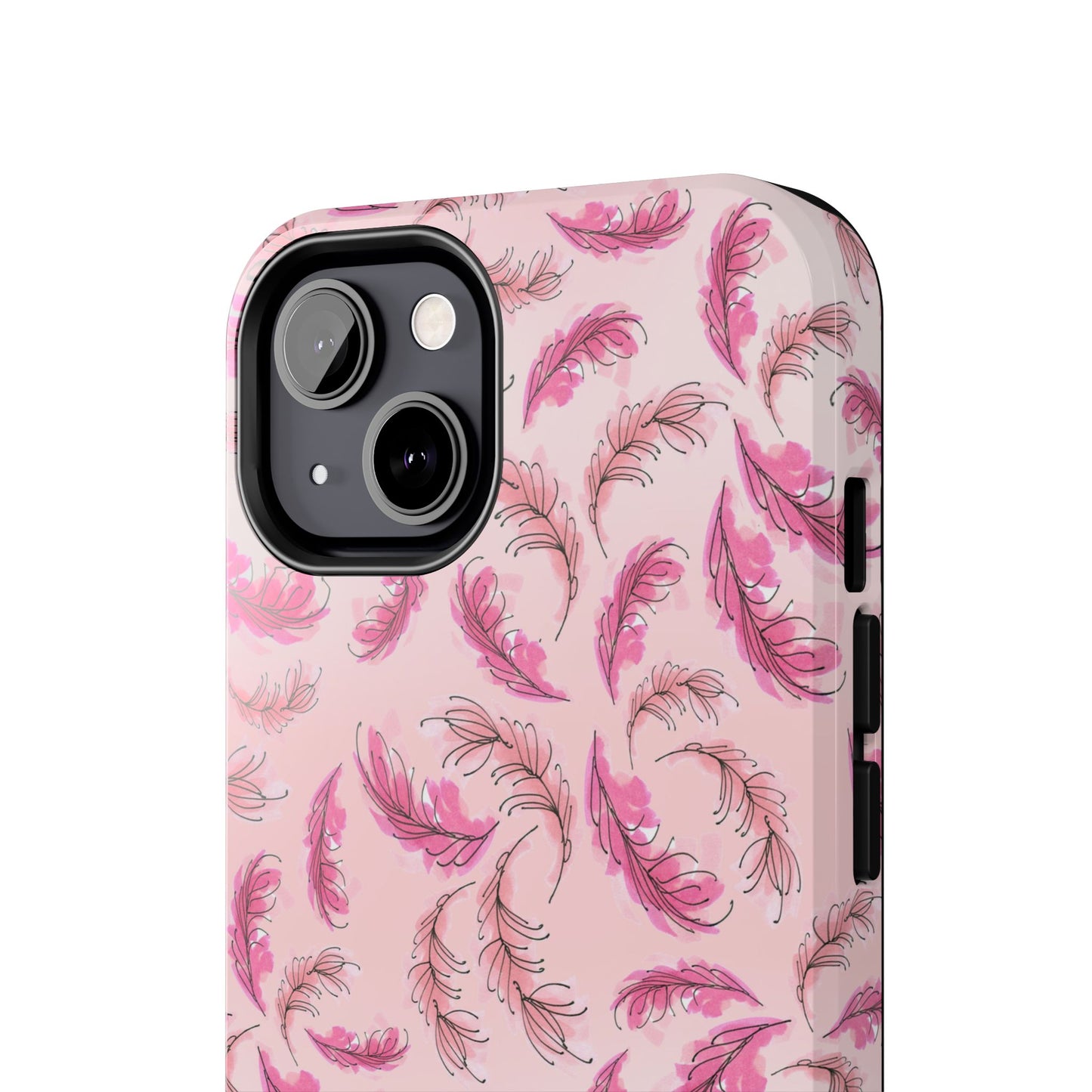 Flam Feathers Pink Phone Case