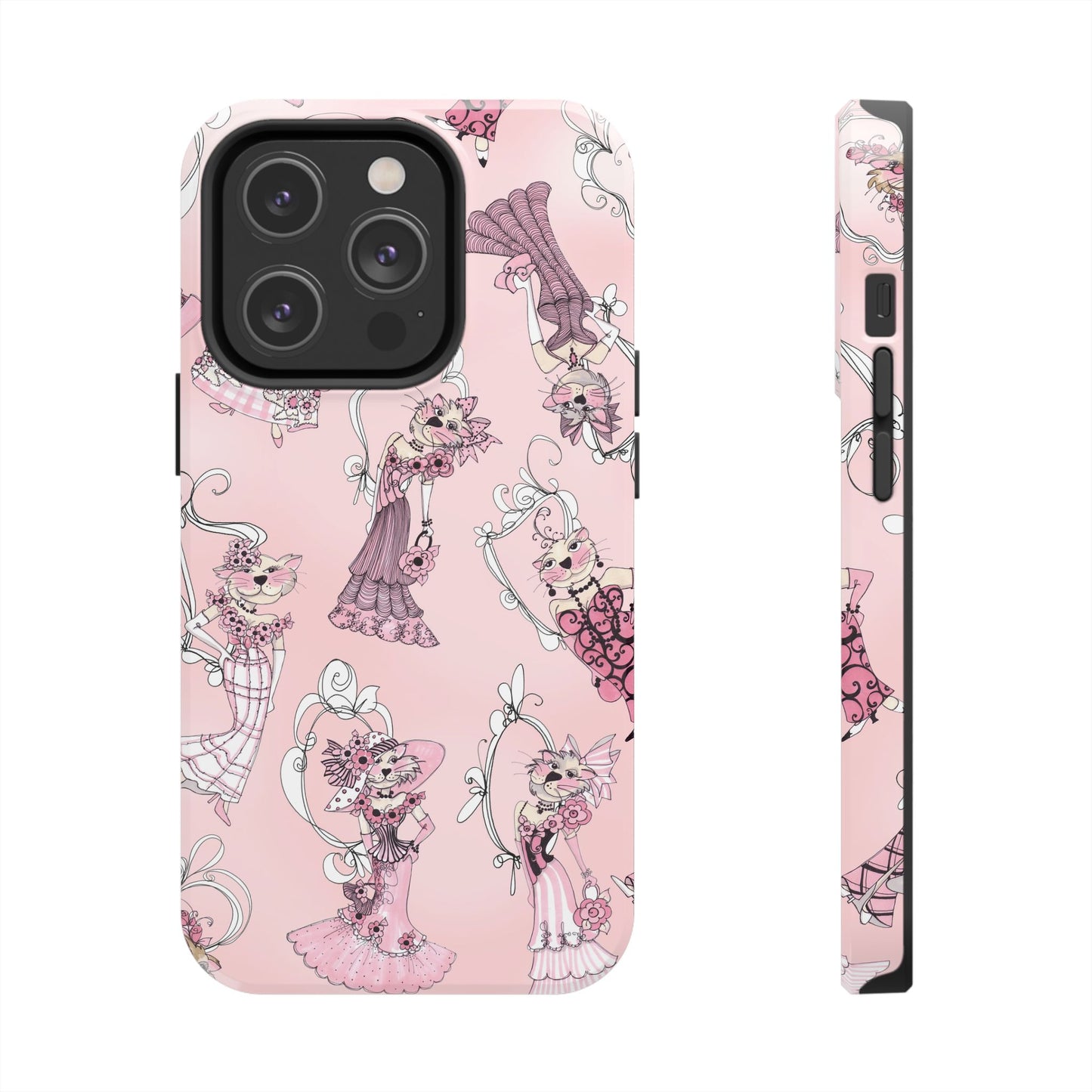 Lady Cats Tossed Phone Case