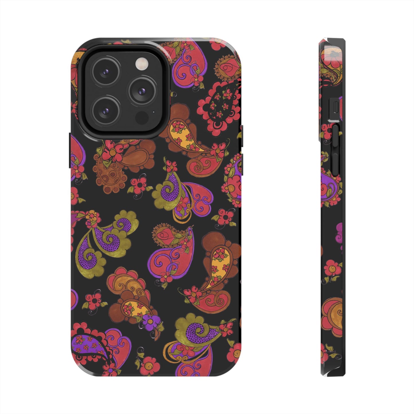 Posie Paisley Black Phone Case